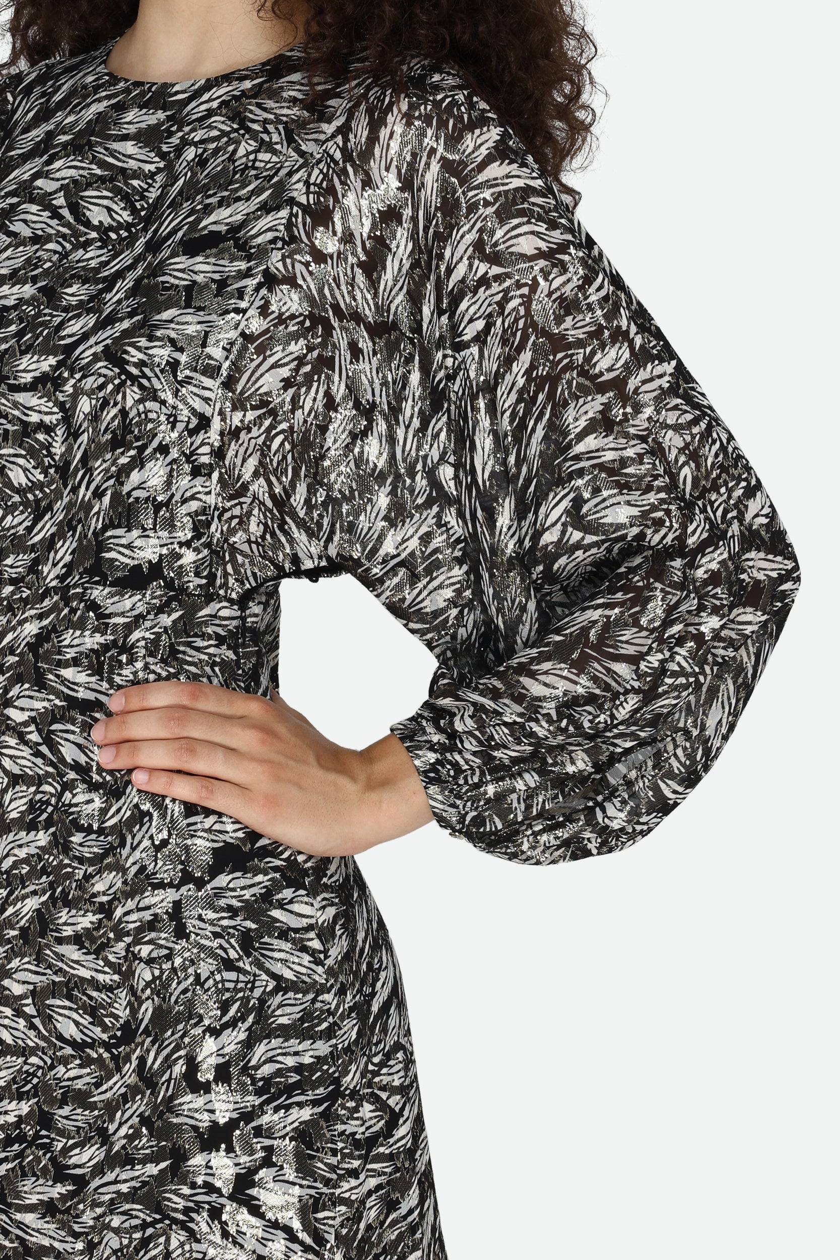 Patrizia Pepe Mehrfarbig gemustertes Kleid