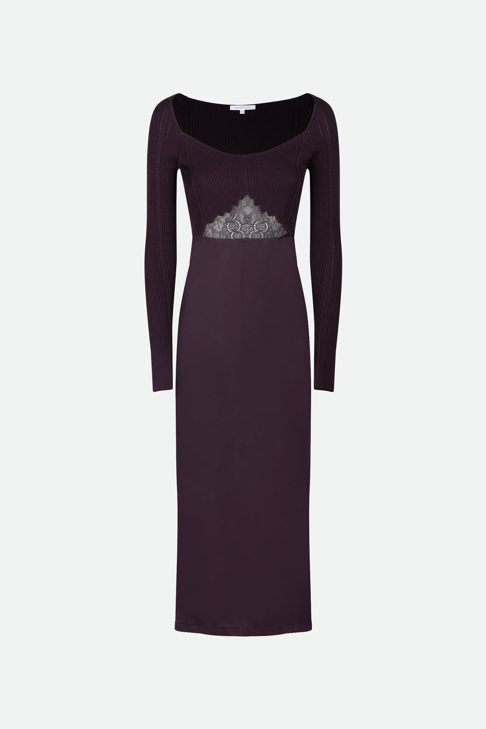 Patrizia Pepe Pflaumenkleid Slim