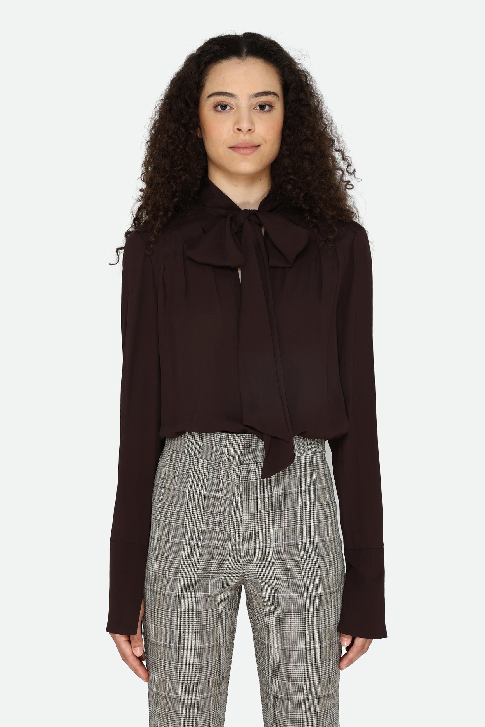 Patrizia Pepe Braun Bluse