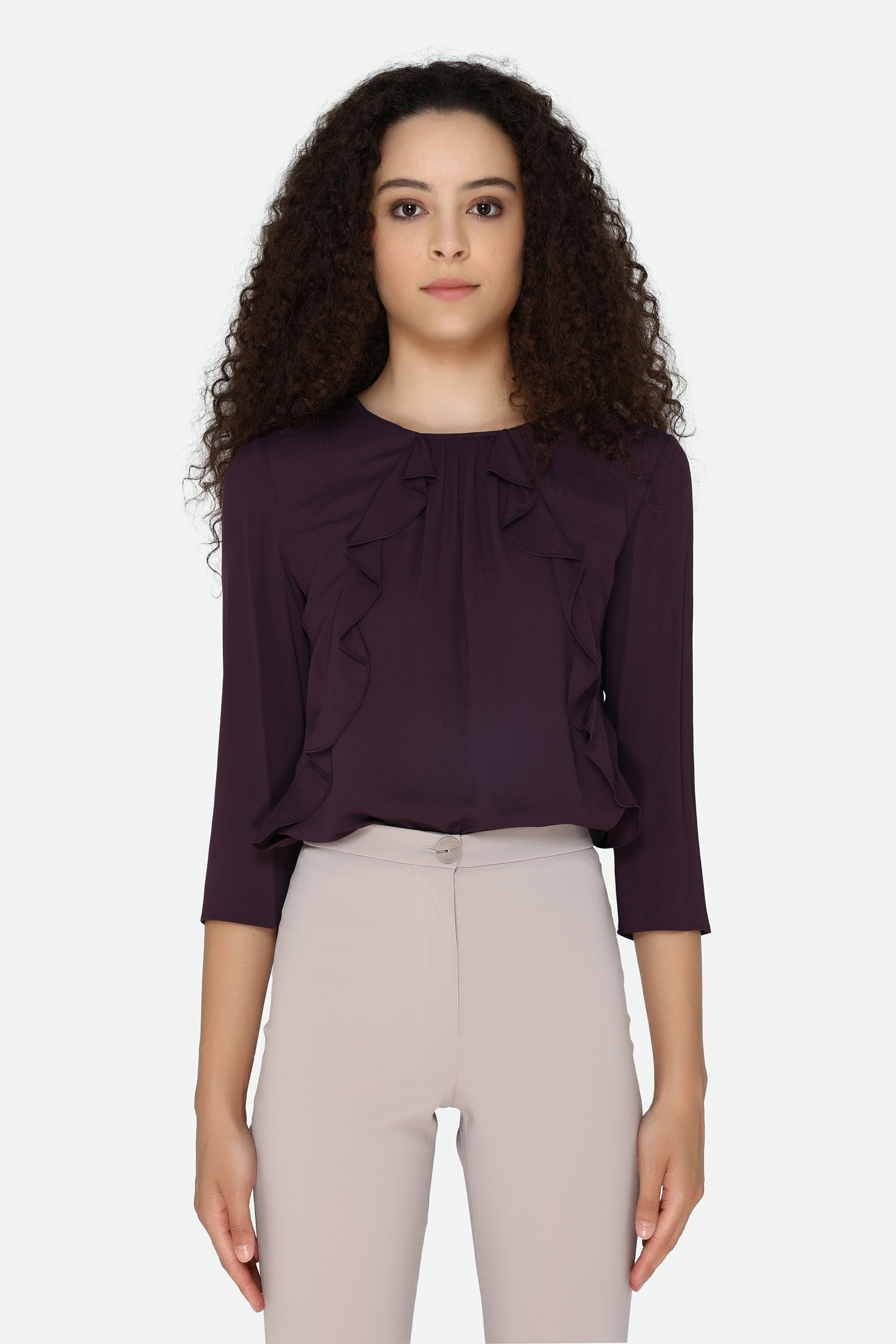 Patrizia Pepe Pflaumenbluse