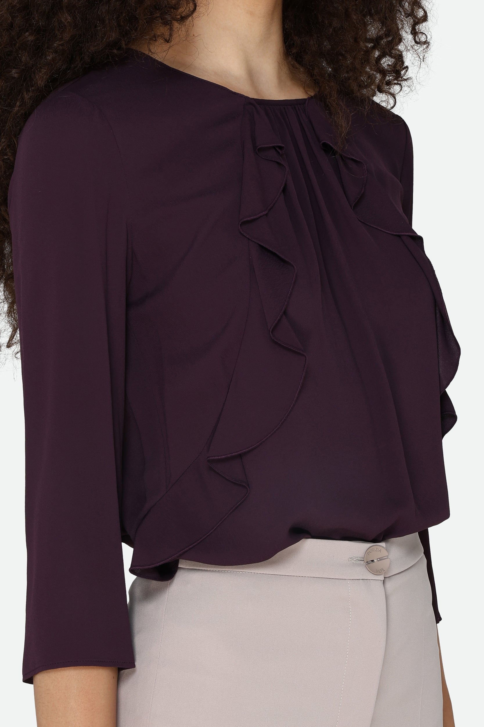 Patrizia Pepe Pflaumenbluse