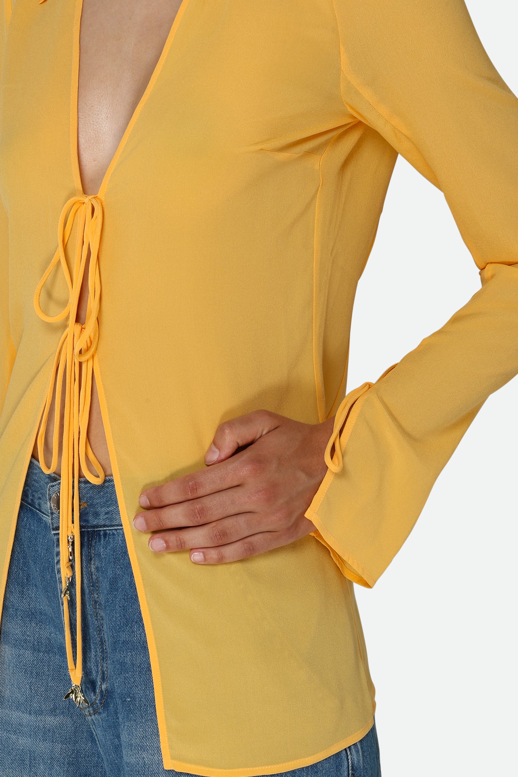 Patrizia Pepe Gelbe Ockerhemd