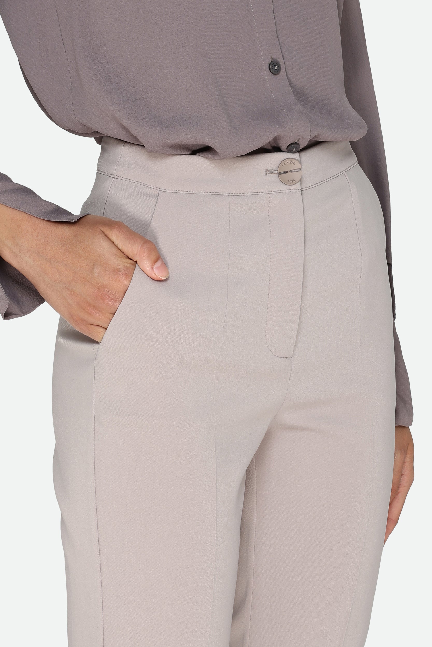 Patrizia Pepe Taubengraue Hose