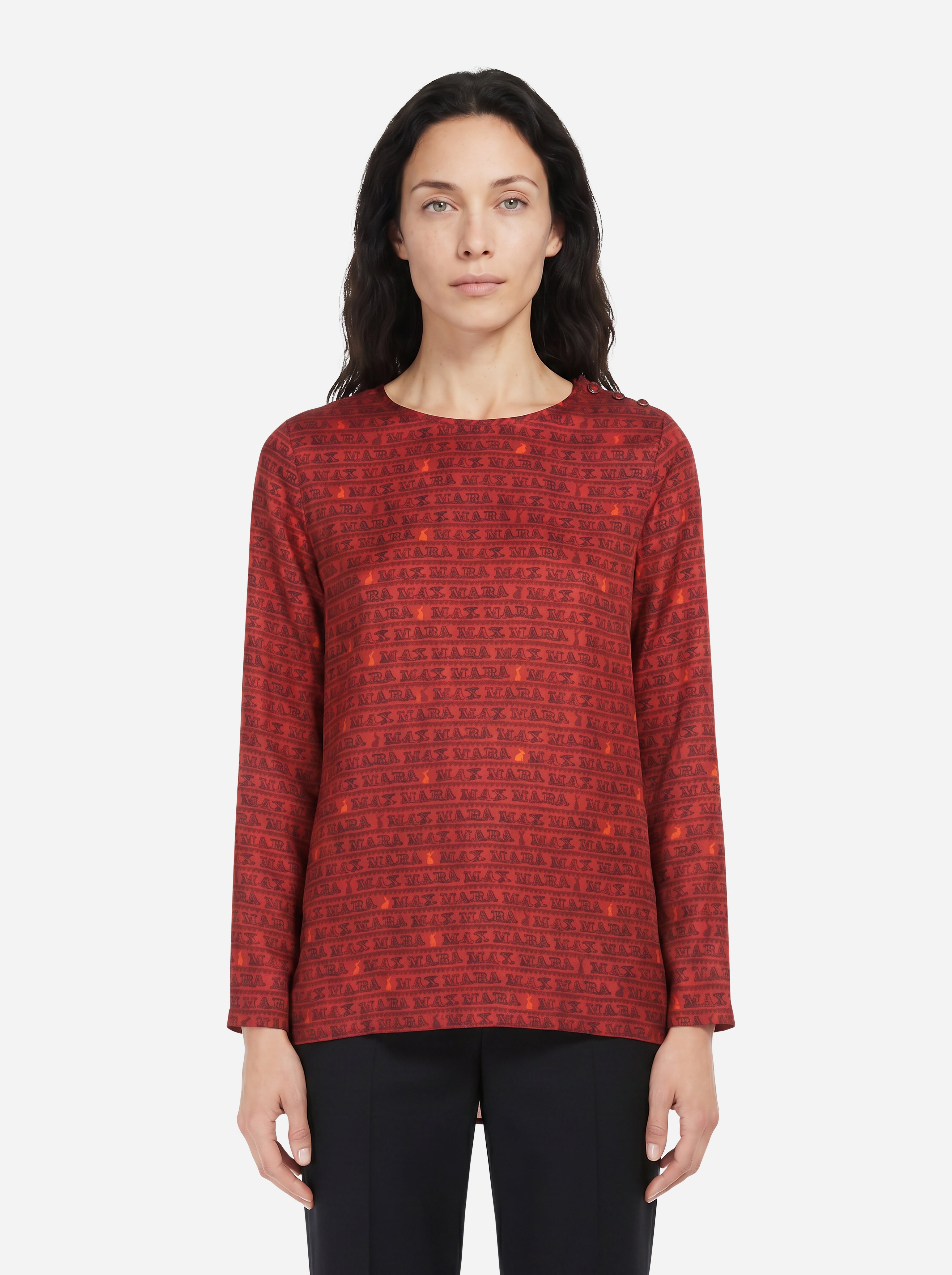 Max Mara Logoshirt Rote