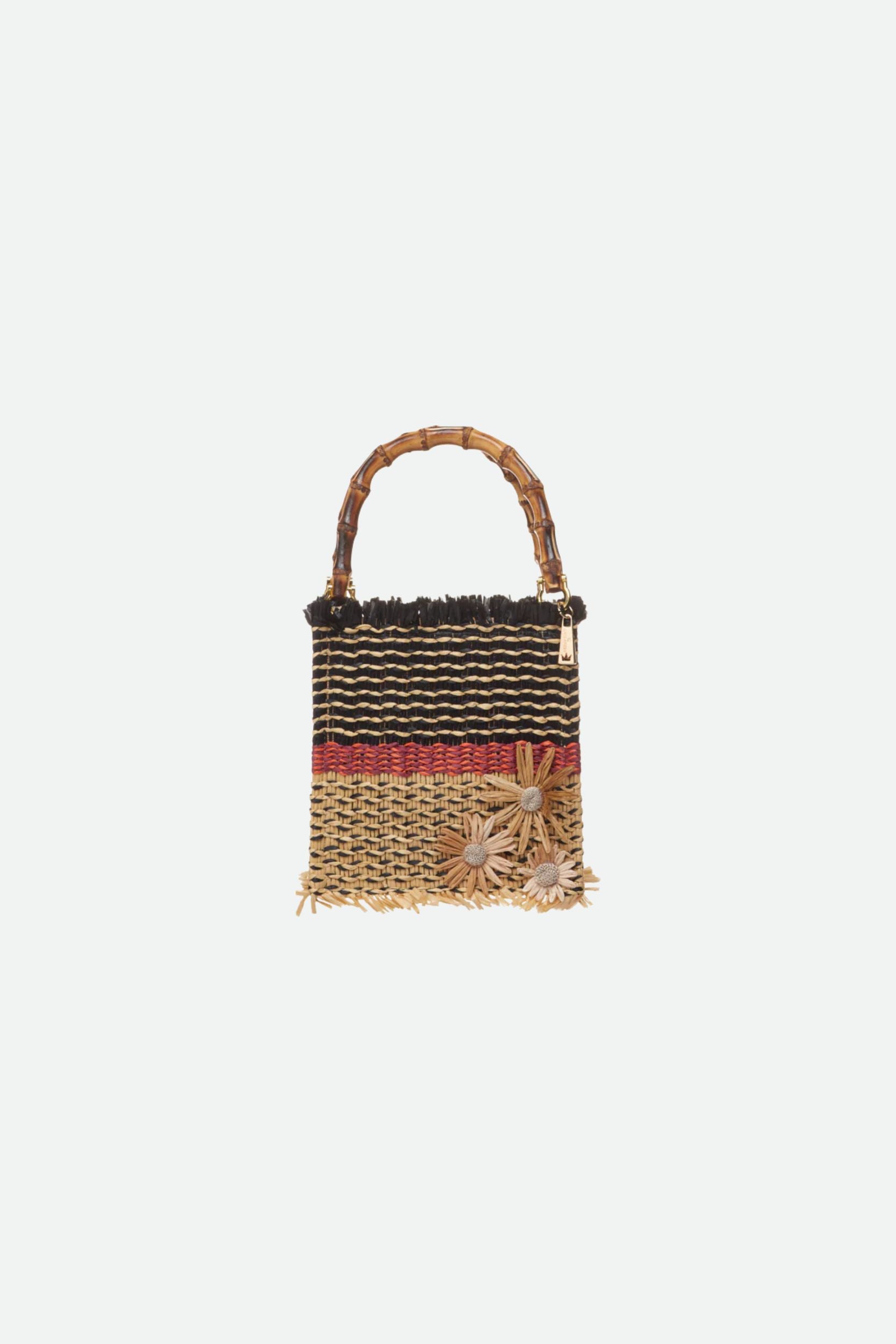 La Milanesa Borsa Marghe Nero Rosso