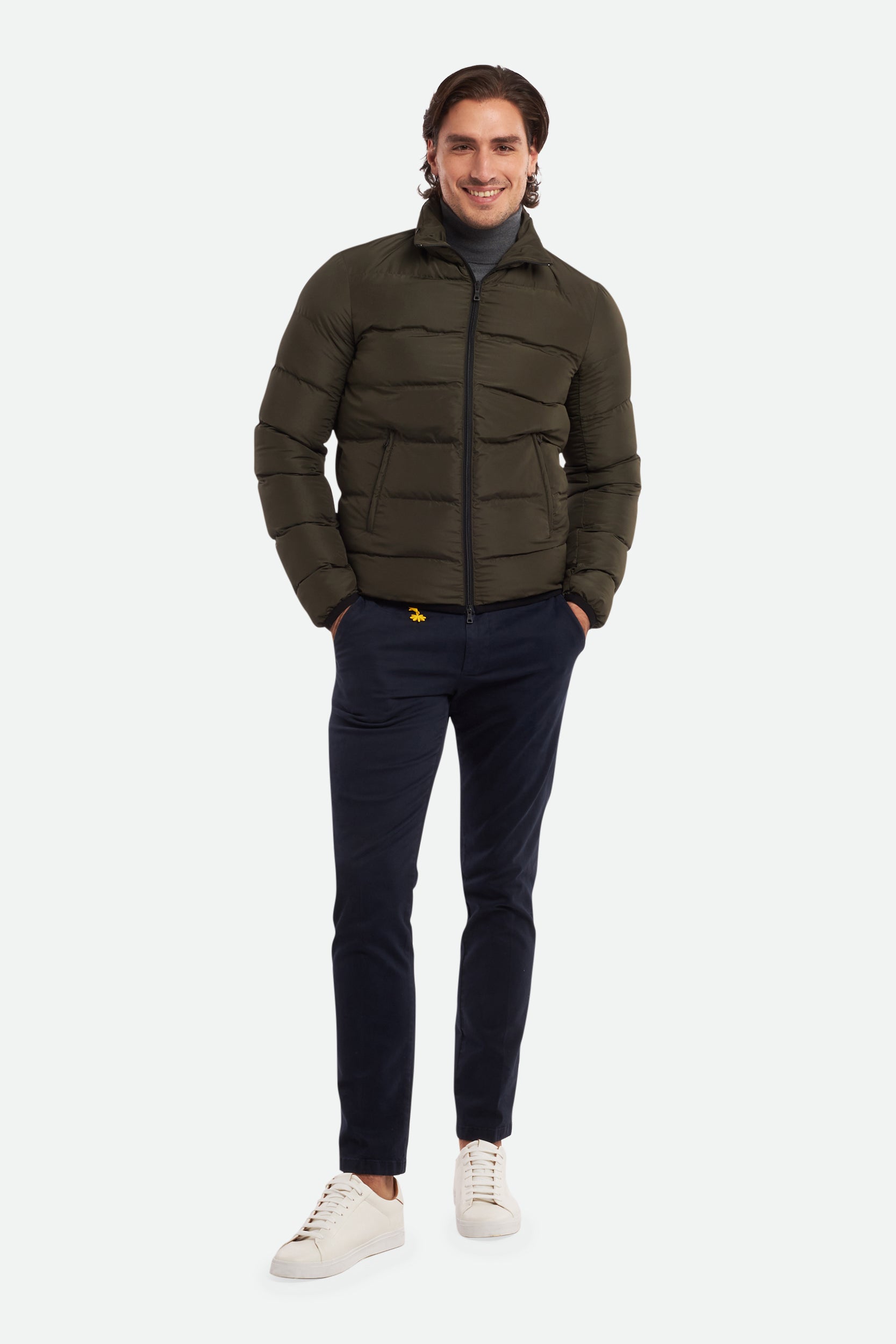 Esemplare bauschige Grüne Windjacke