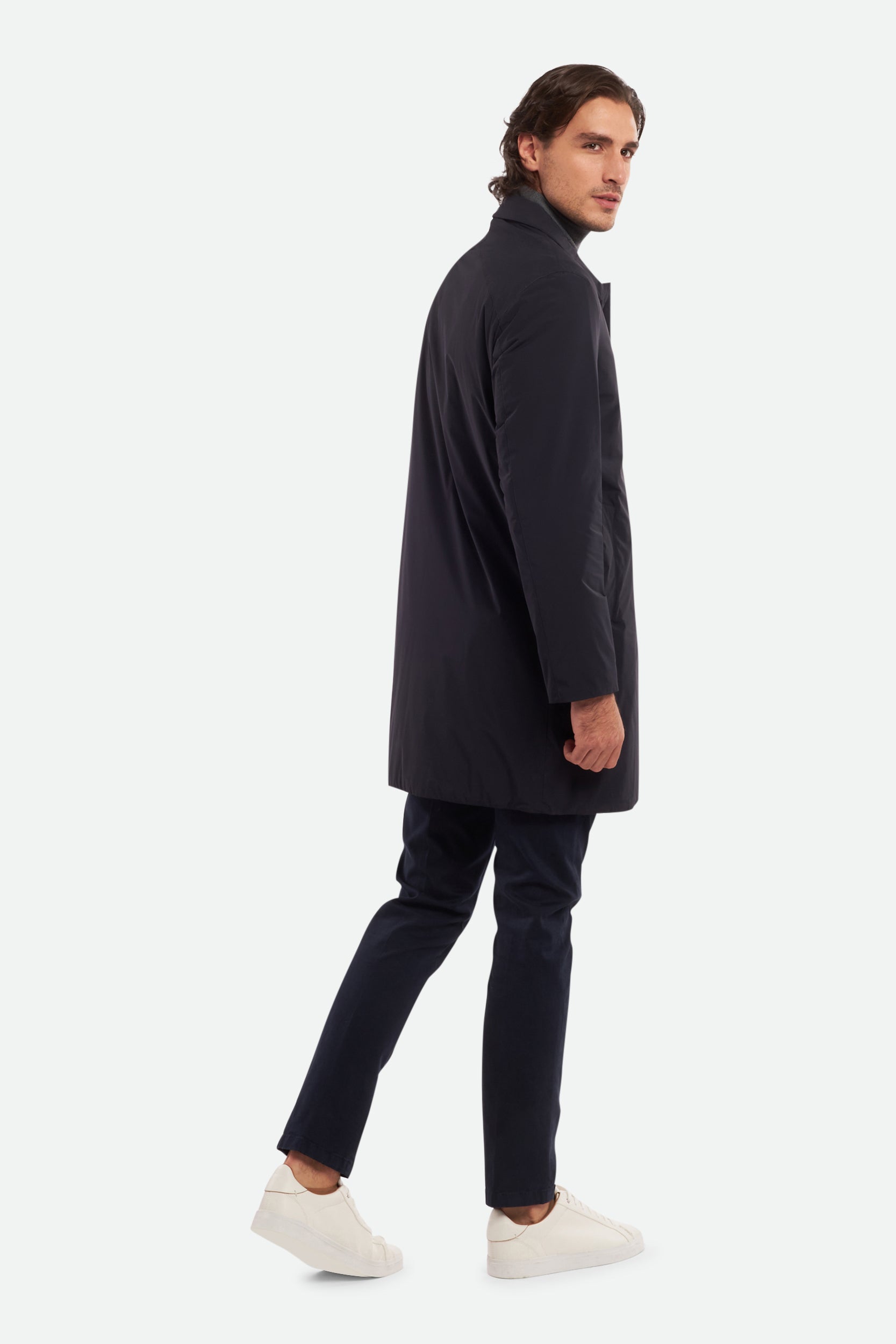 Esemplare Blau einreihiger Trenchcoat