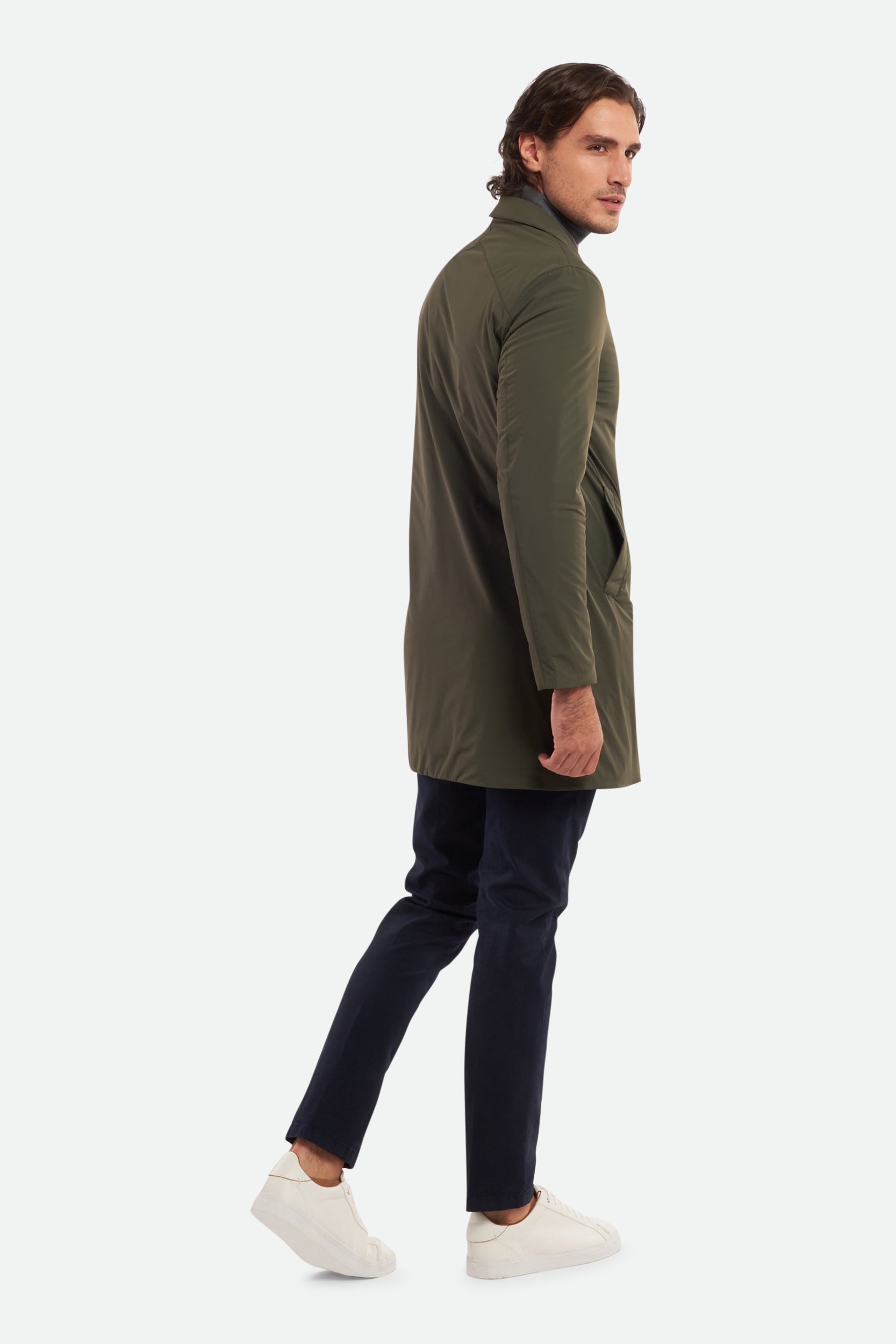 Esemplare Beige einreihiger Trenchcoat