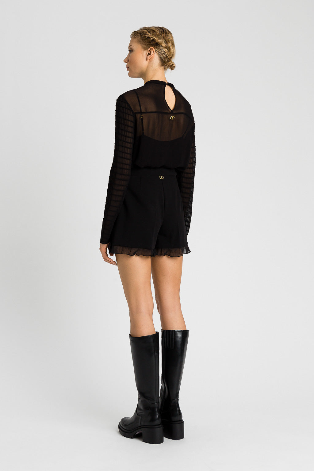 Twinset Bluse mit Rundhalsausschnitt