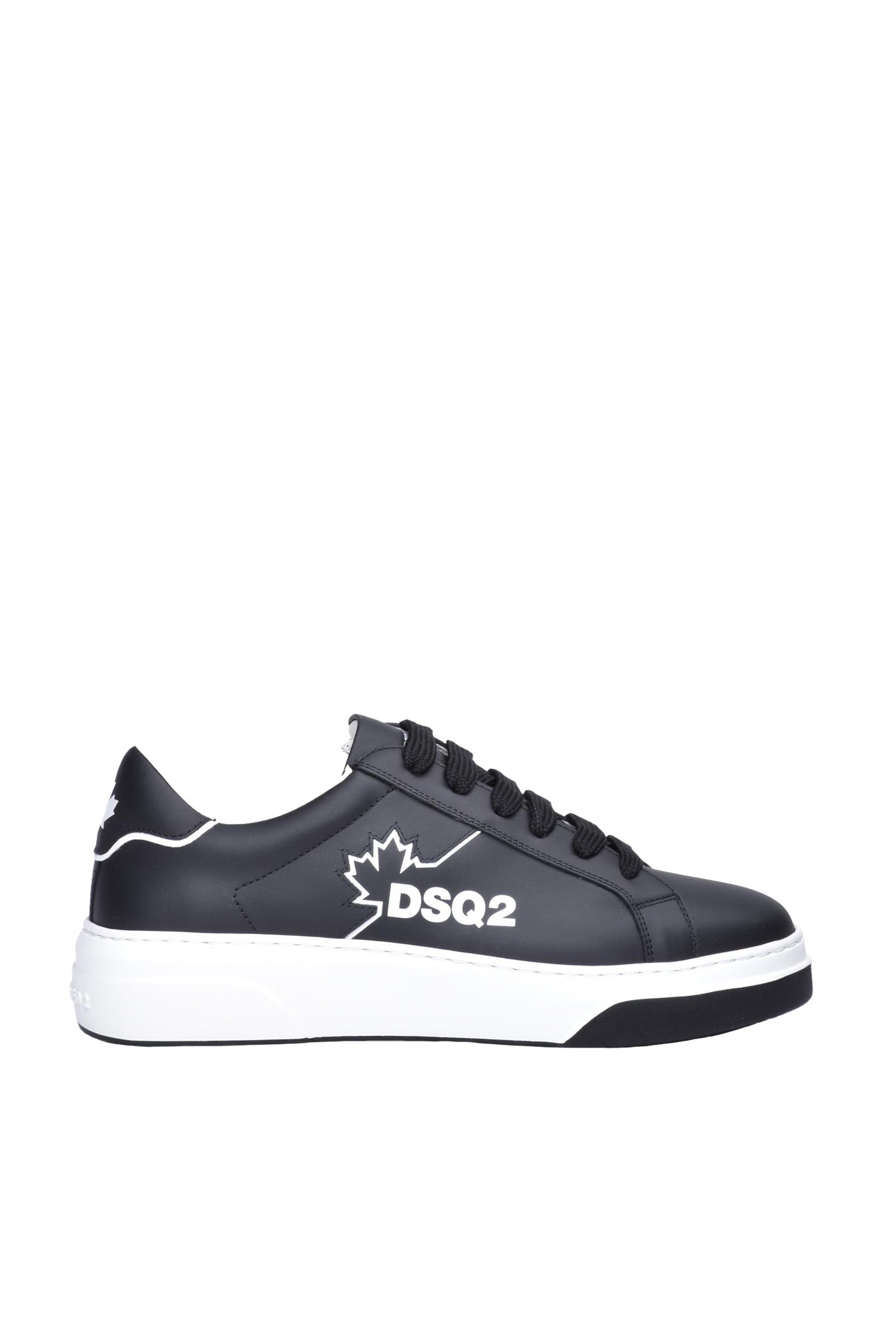 Dsquared2 Sneakers Nere in Pelle