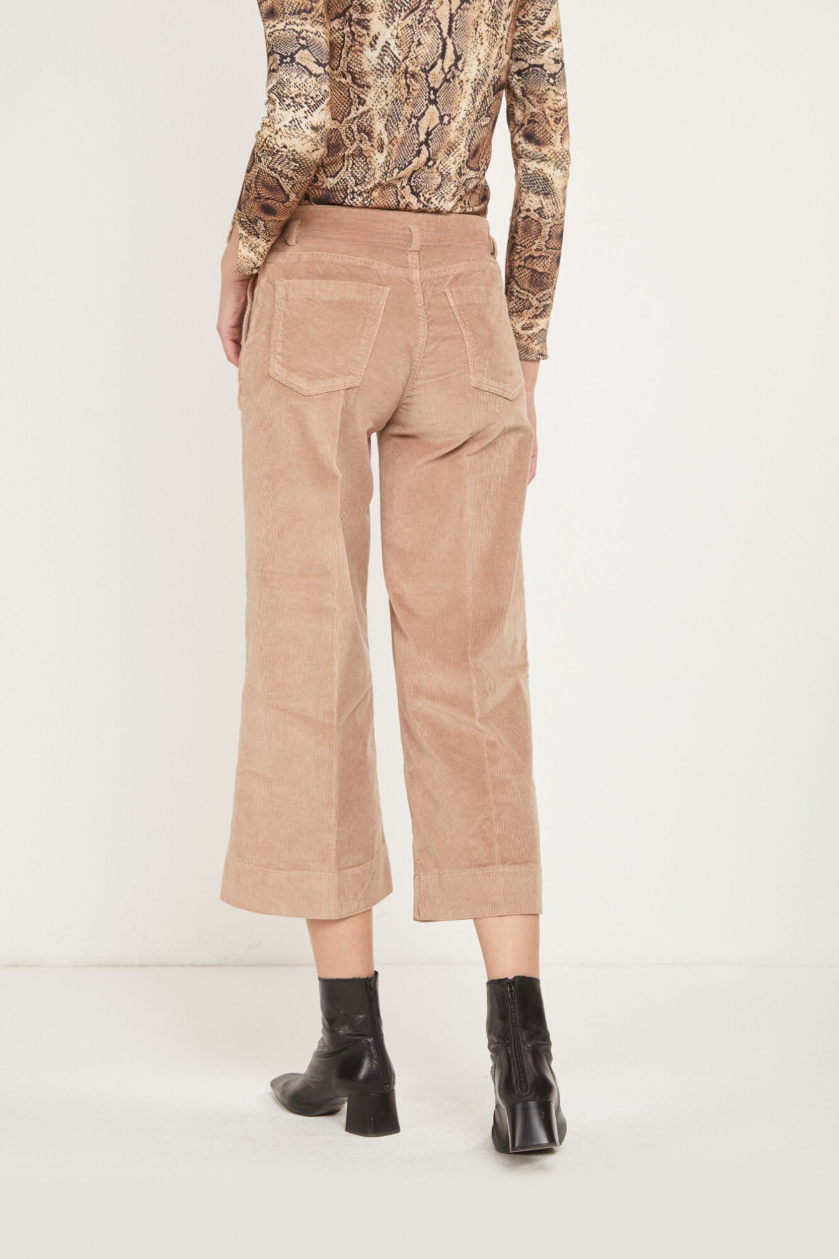 PINKO Flare-Samthose