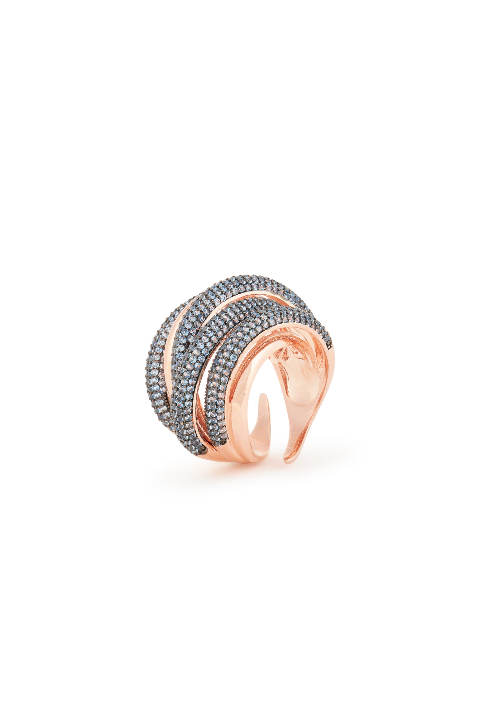 MELUSINA BIJOUX Jeans-Ring aus geflochtenem Faden