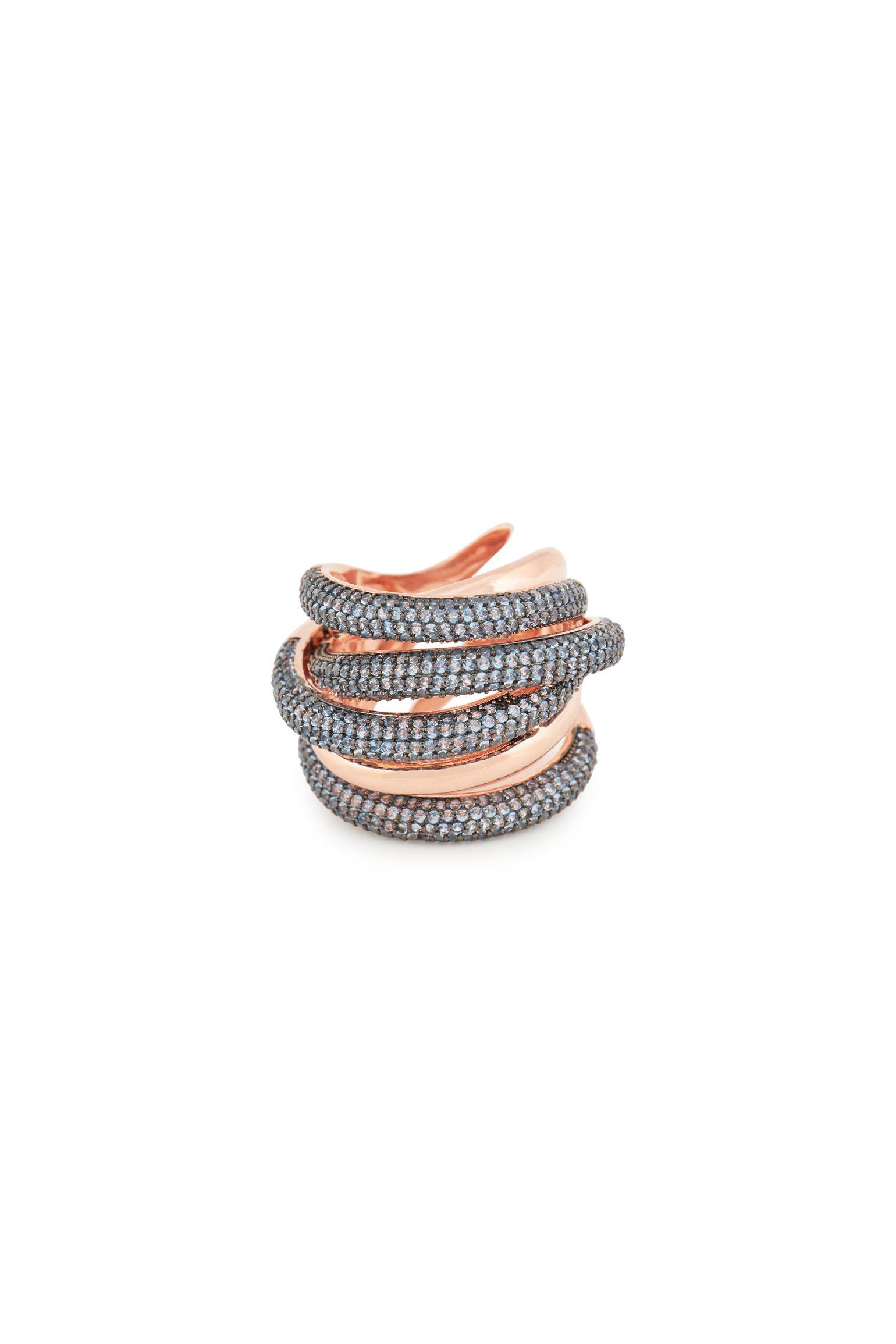 MELUSINA BIJOUX Jeans-Ring aus geflochtenem Faden
