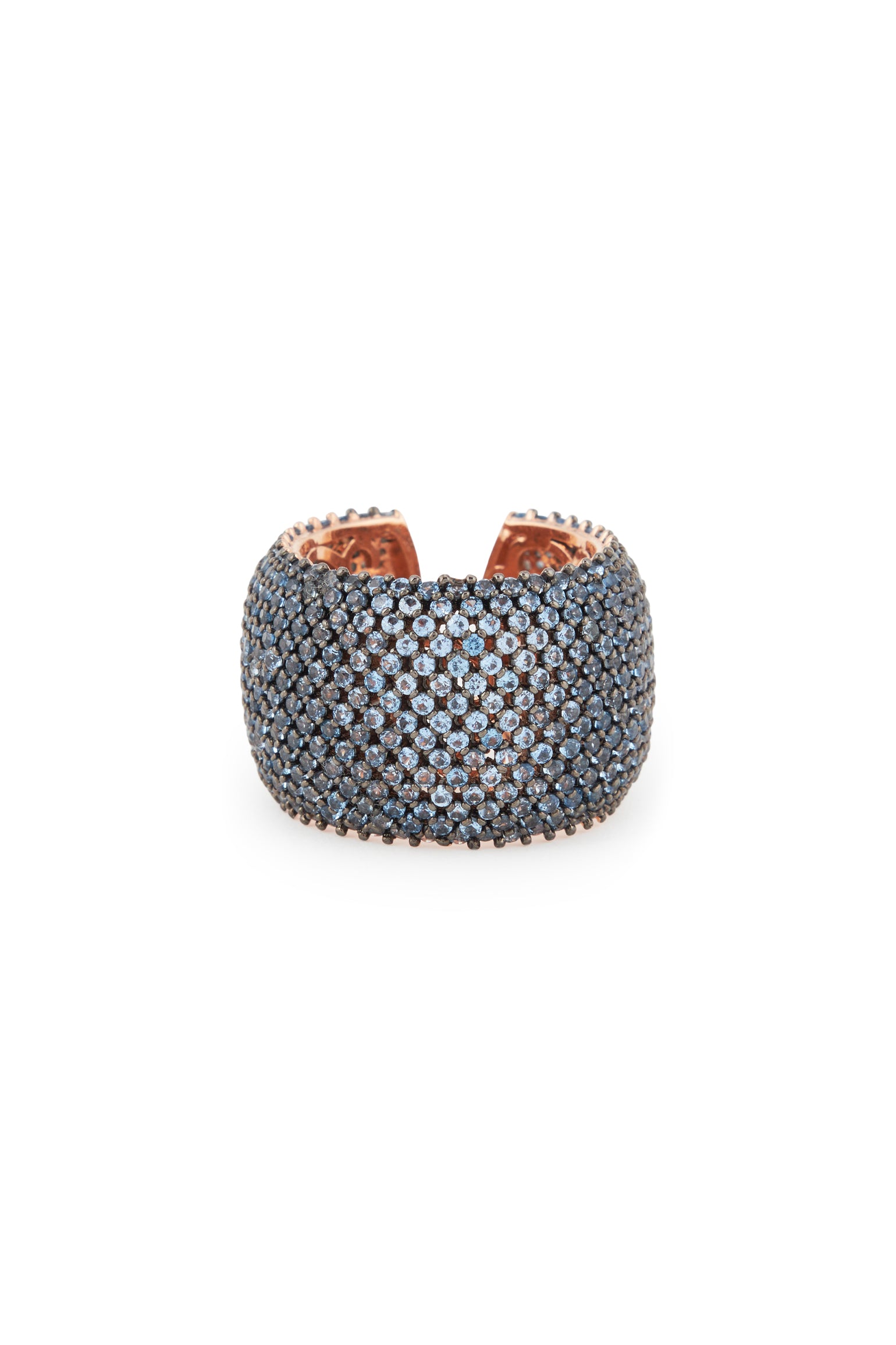 MELUSINA BIJOUX Pavé-Bandring mit Zirkonia Jeans