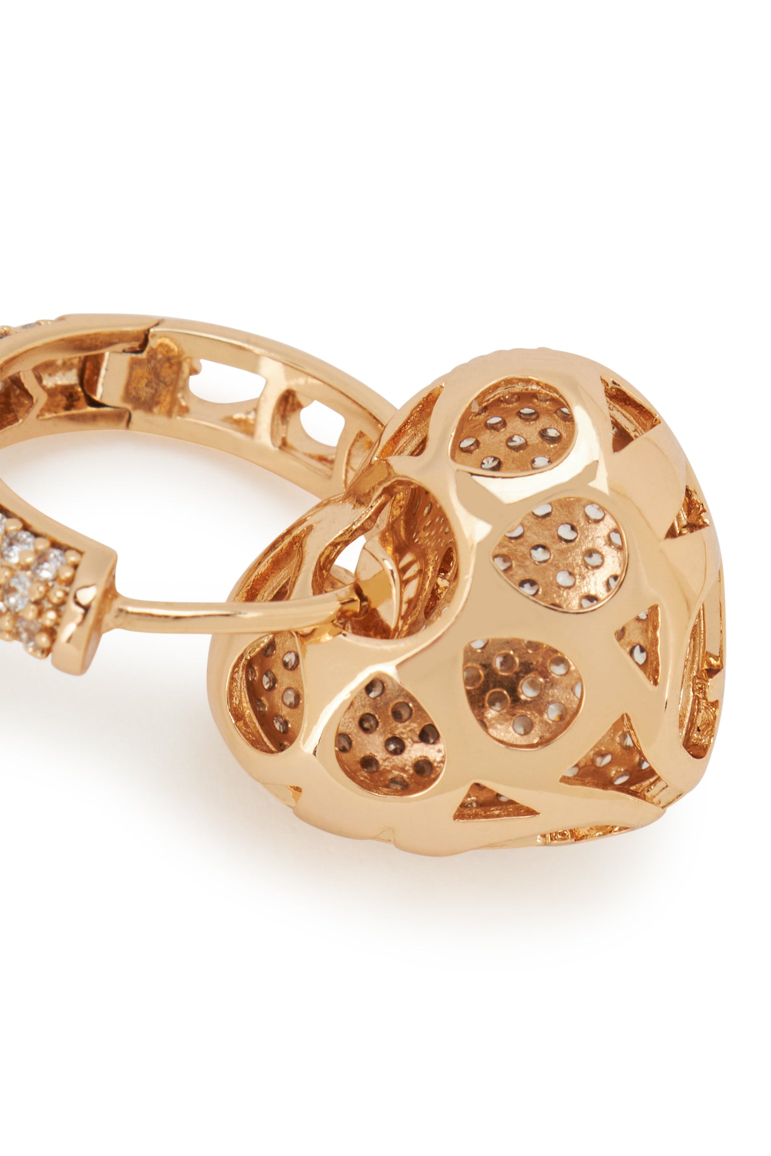 MELUSINA BIJOUX Tropfenohrringe mit goldenem Herz