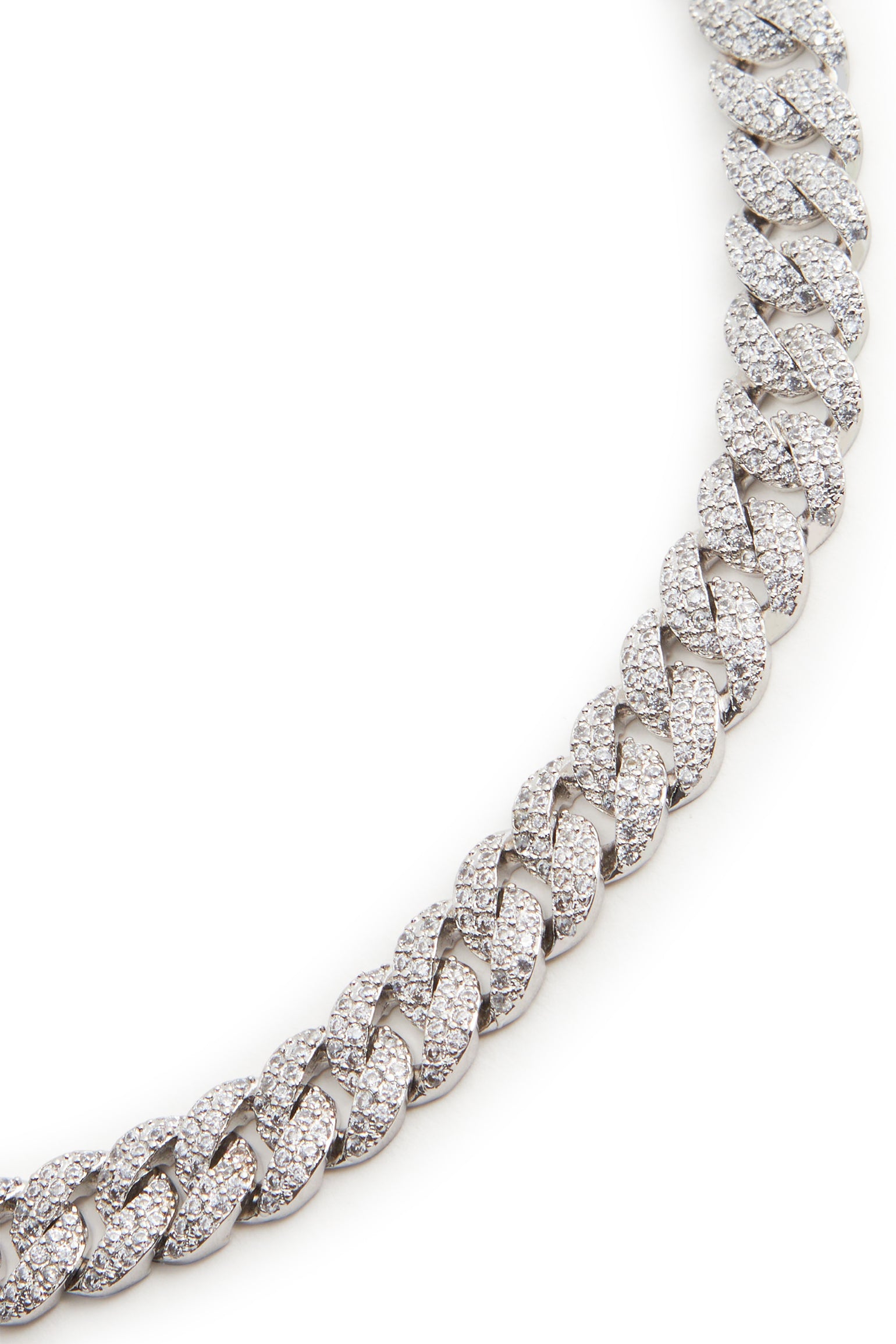 MELUSINA BIJOUX Rhodium-Ketten-Choker-Halskette