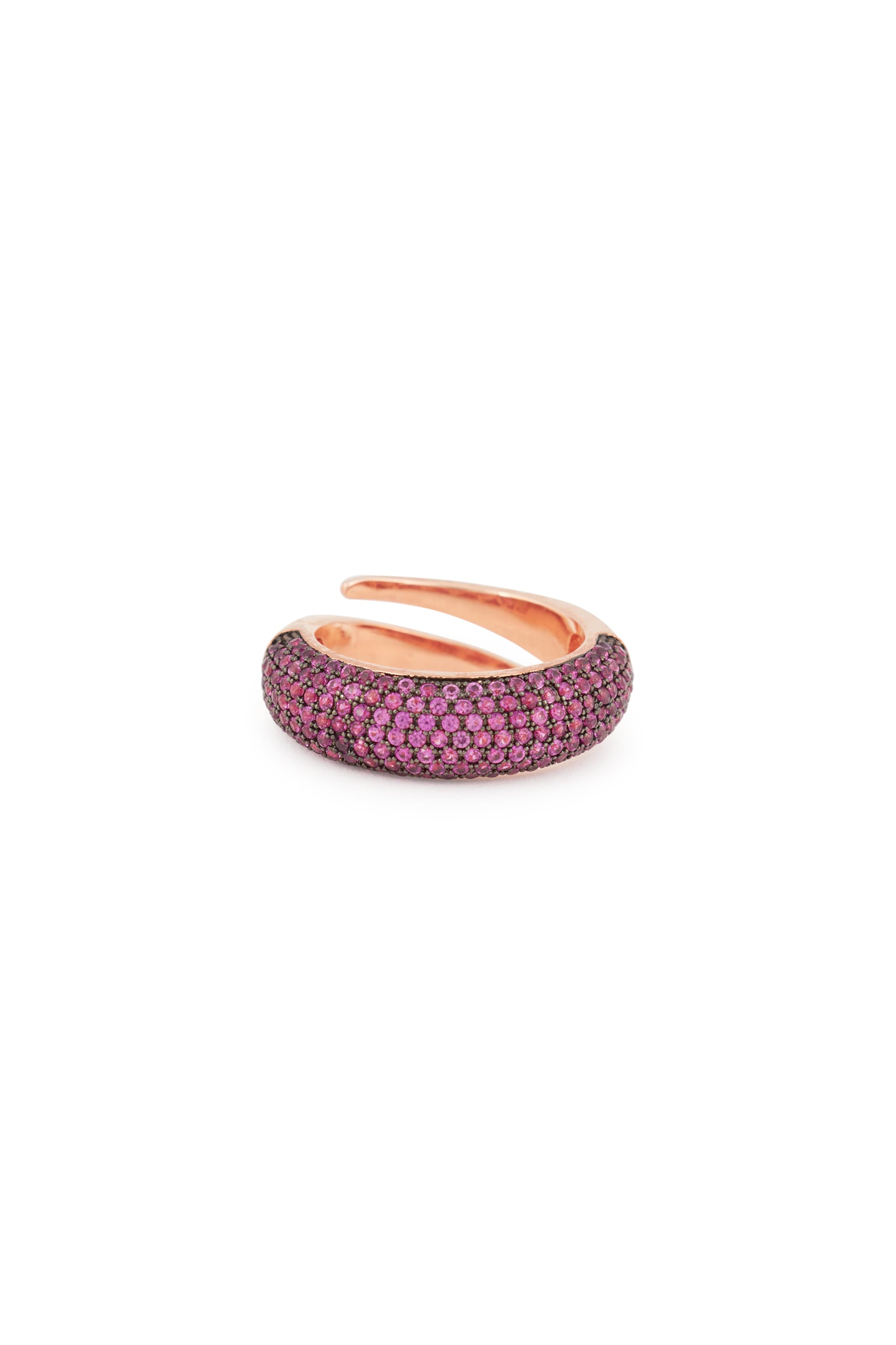 MELUSINA BIJOUX Goldring mit Bordeaux Zirkonen