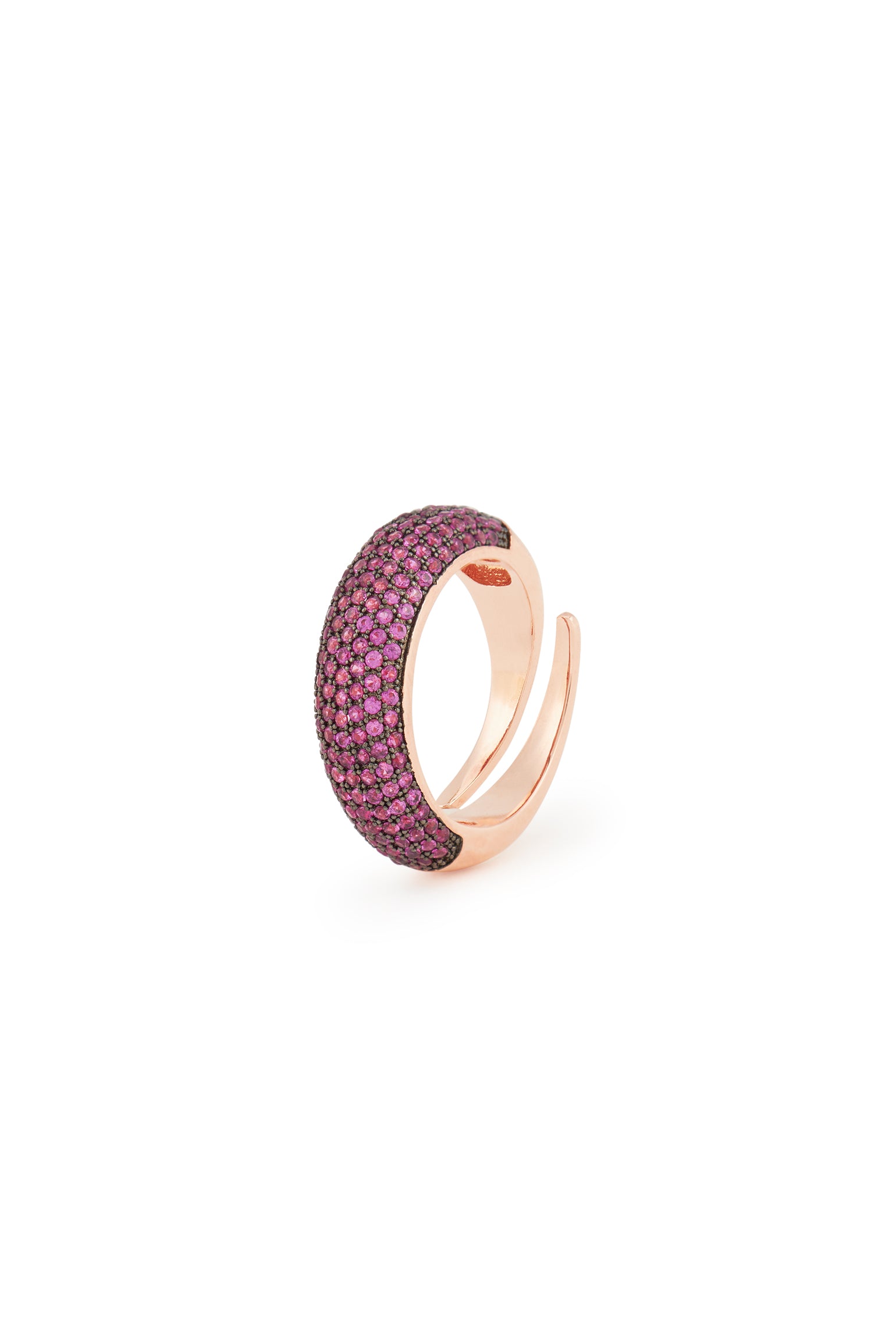 MELUSINA BIJOUX Goldring mit Bordeaux Zirkonen