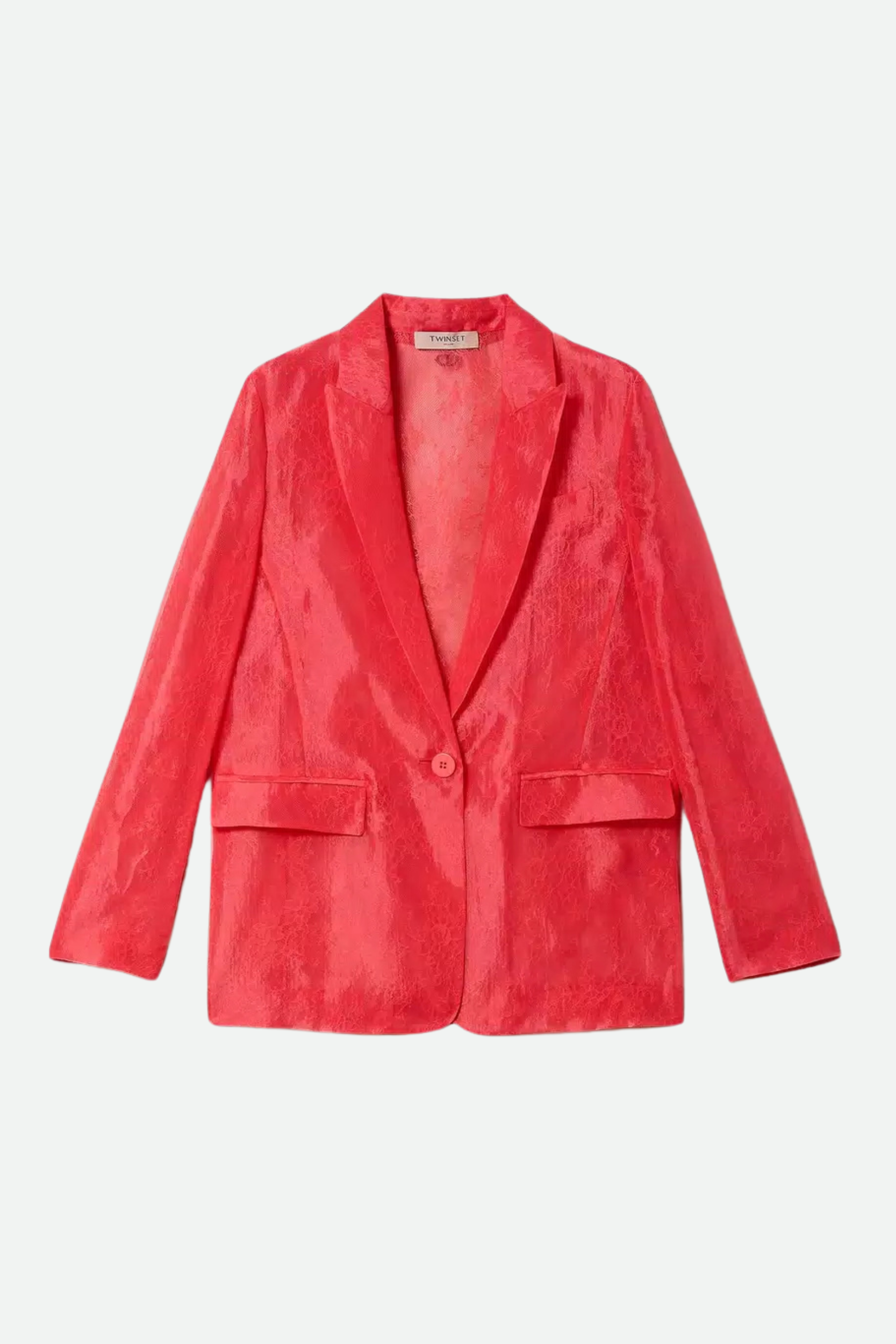 Twinset Blazer aus Spitze Rose Azalee