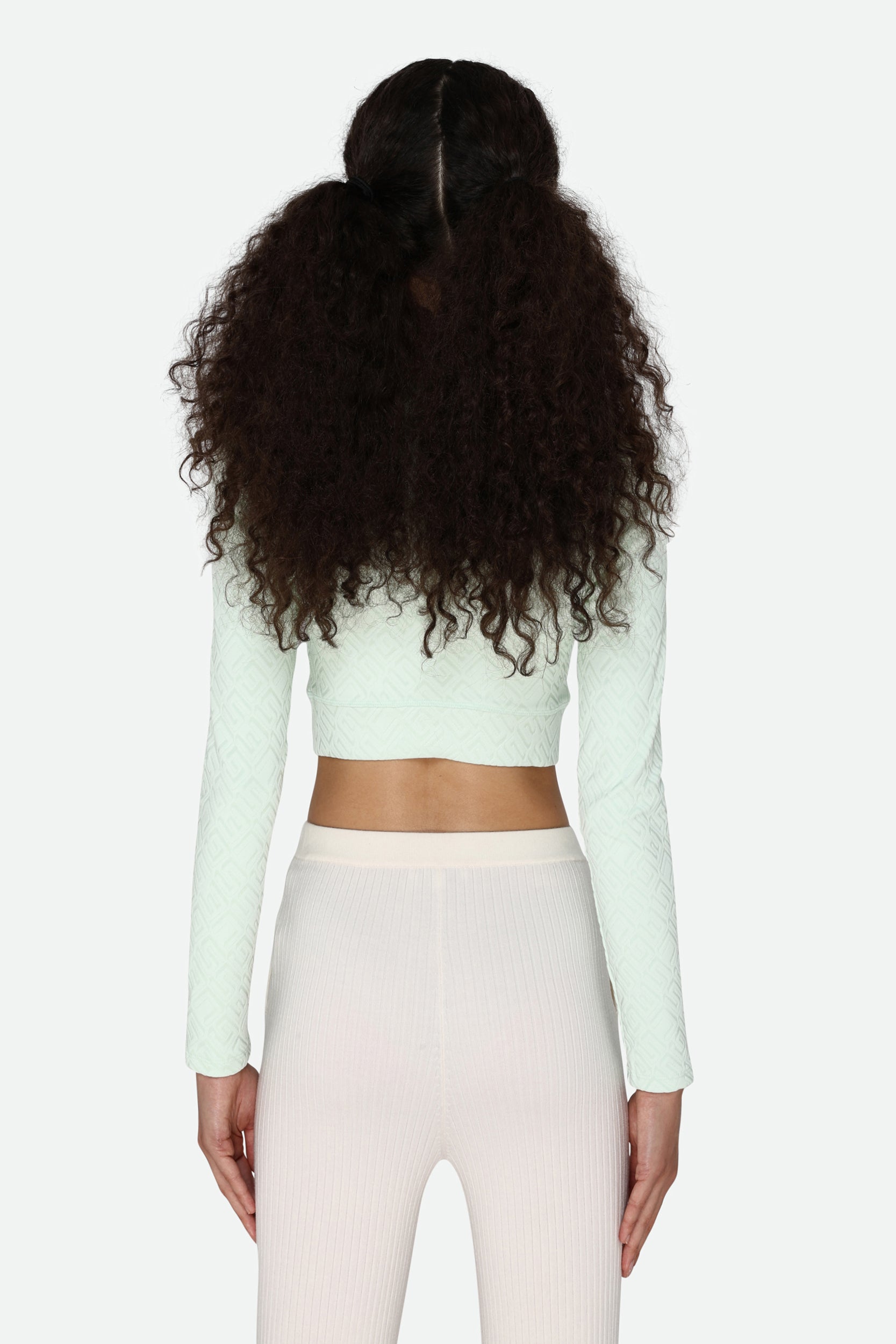 Grüne Crop-Shirt Guess