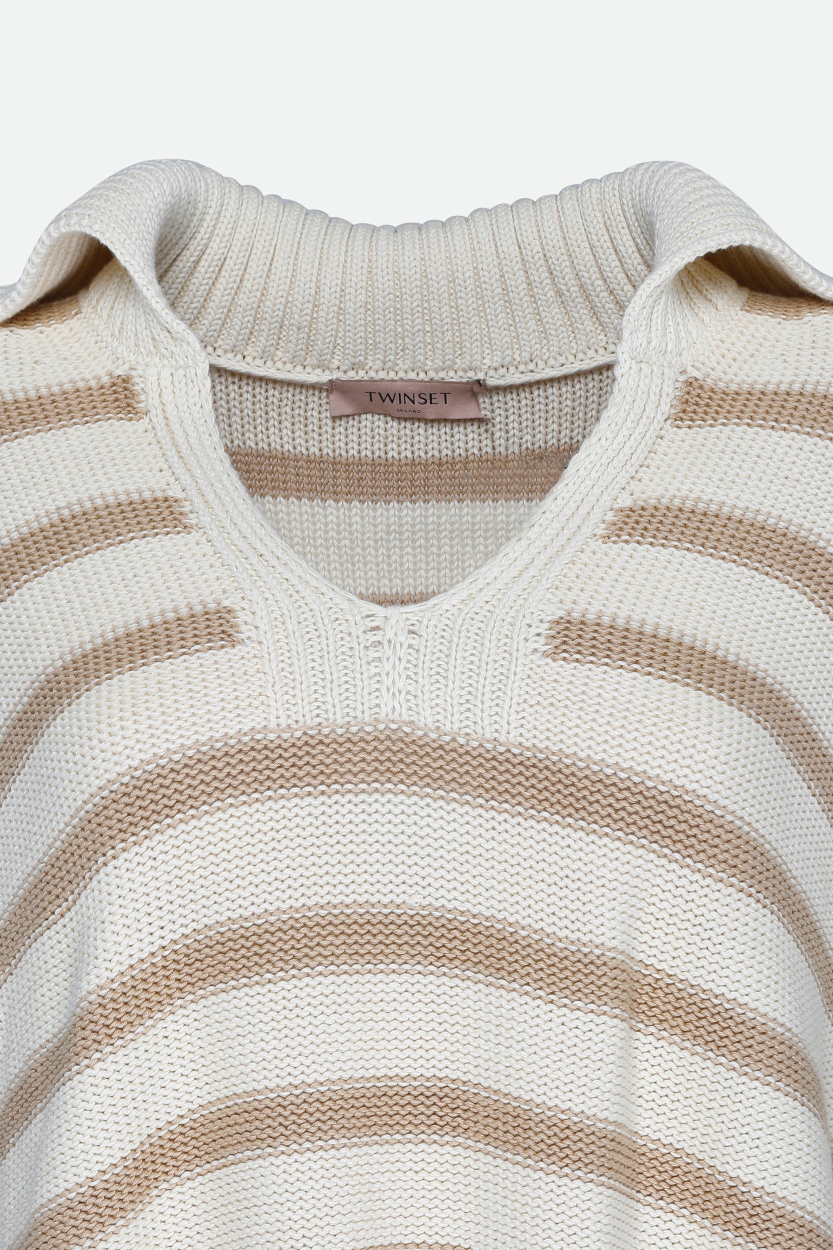 Twinset Mehrfarbiger Streifenpullover