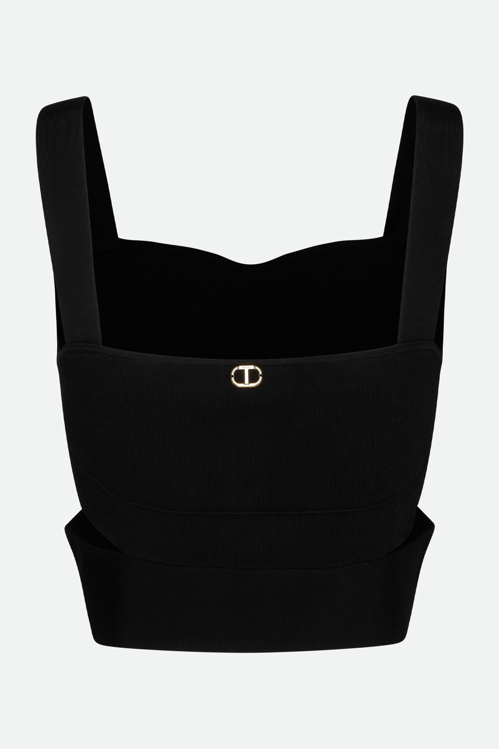 Twinset Top Crop Nero