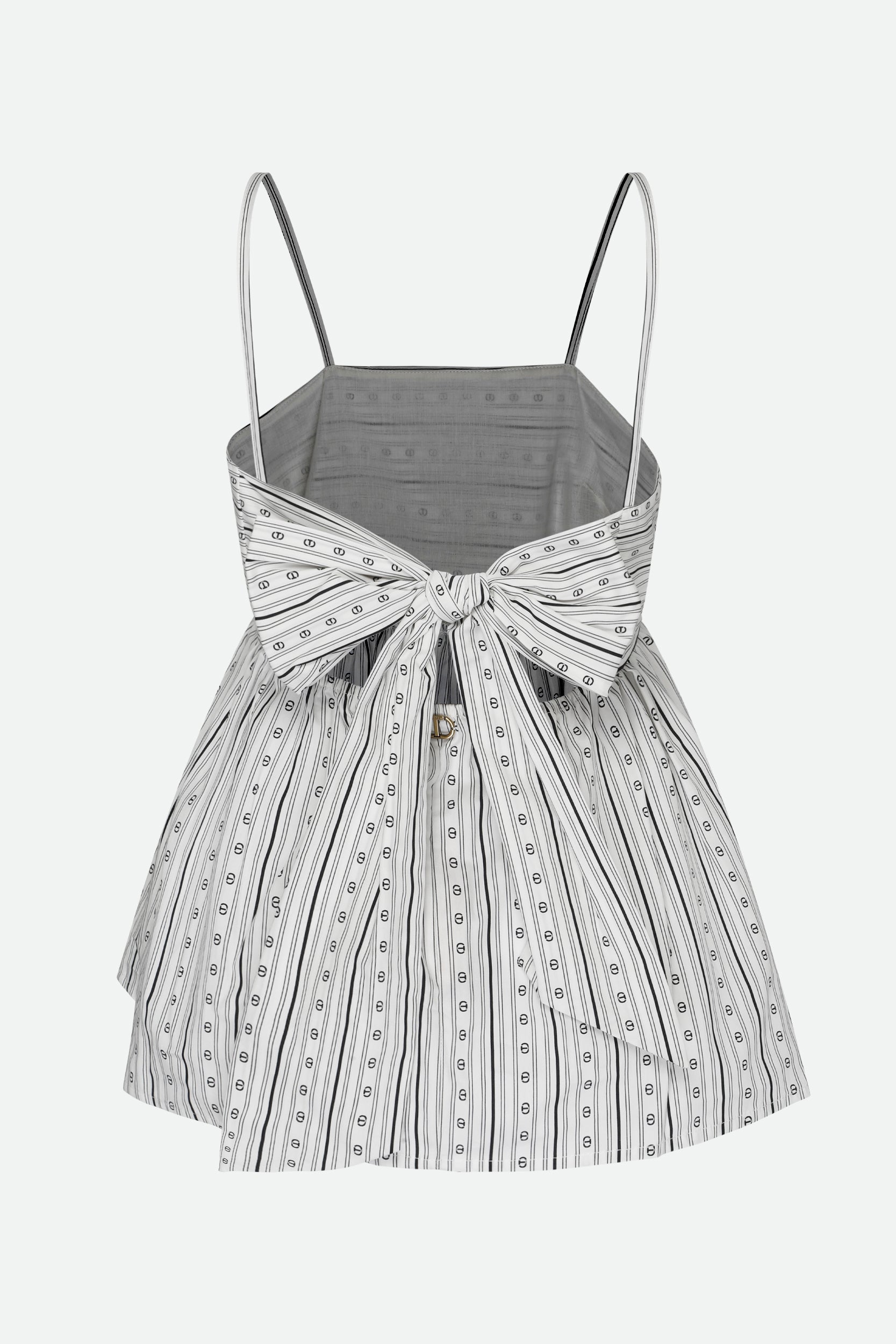 Twinset Top Monogram Weiße