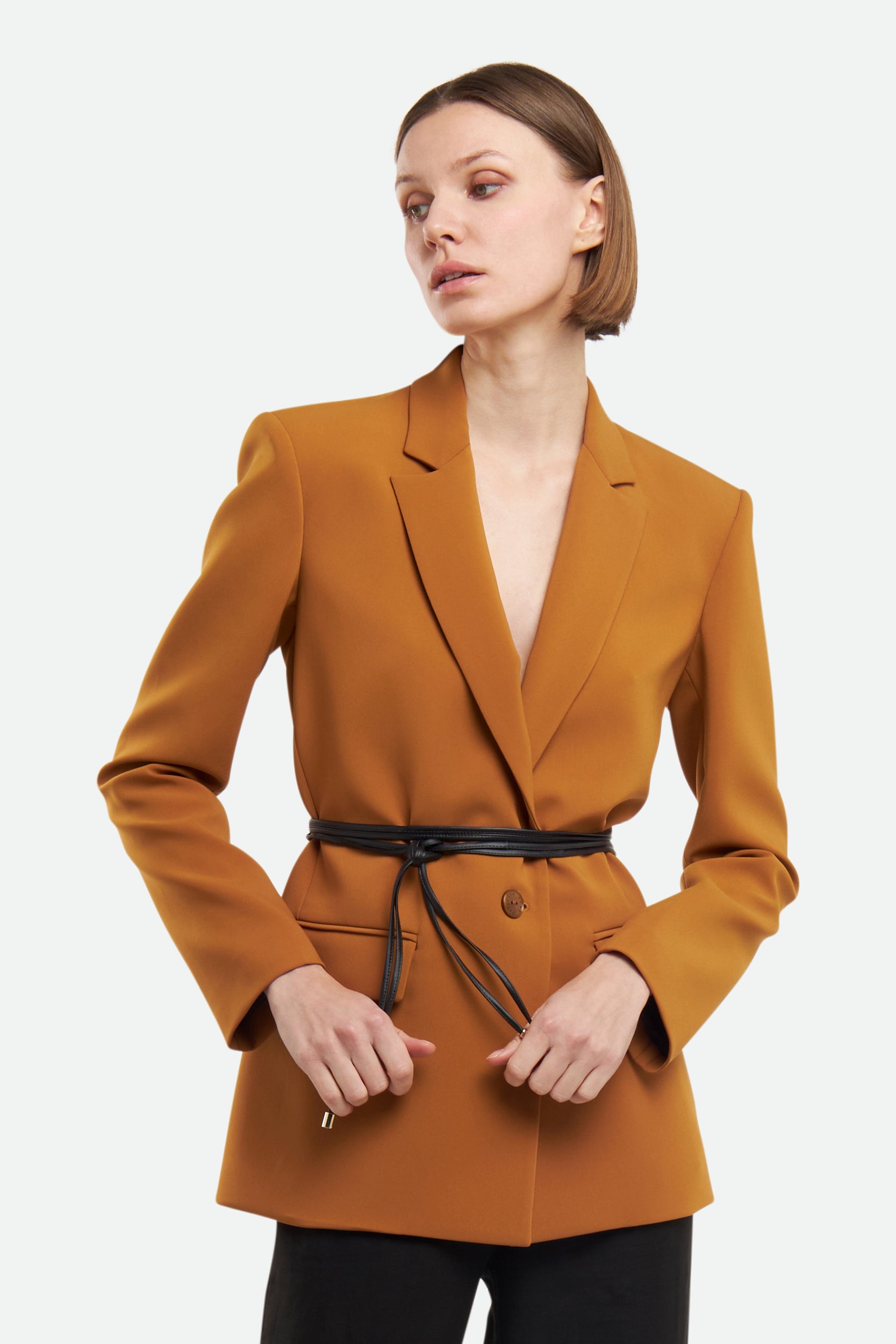 Ockerfarbener Blazer Patrizia Pepe