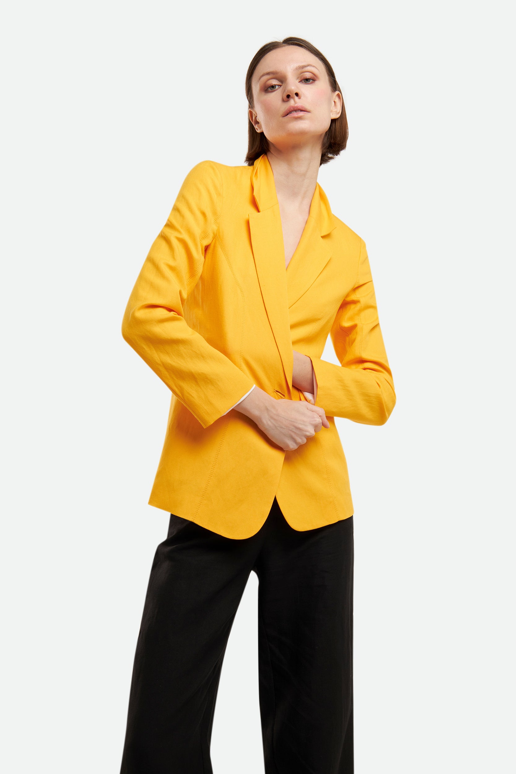 Patrizia Pepe Gelbe Blazer