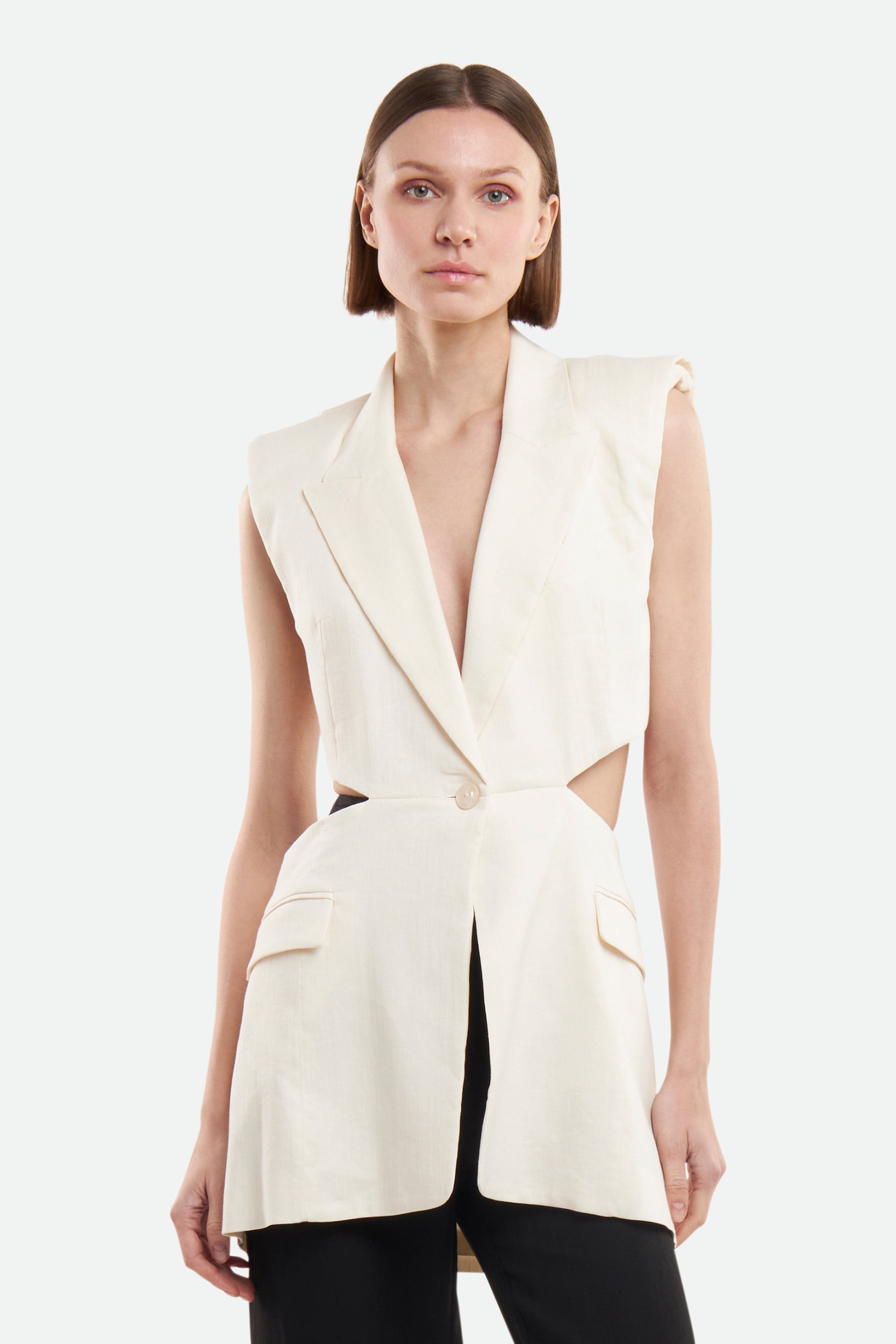 Patrizia Pepe Creme Weste