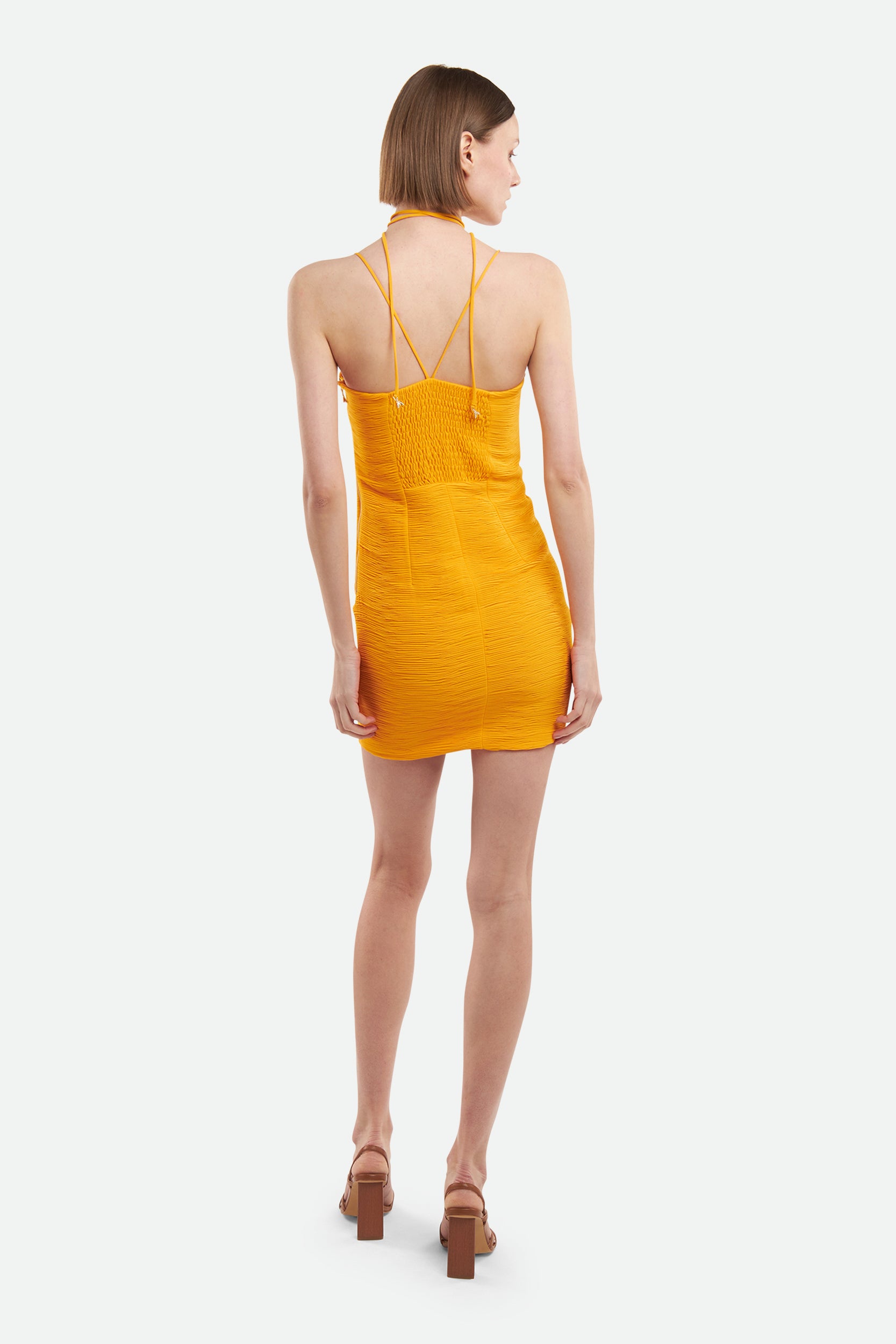 Patrizia Pepe Orange Etuikleid