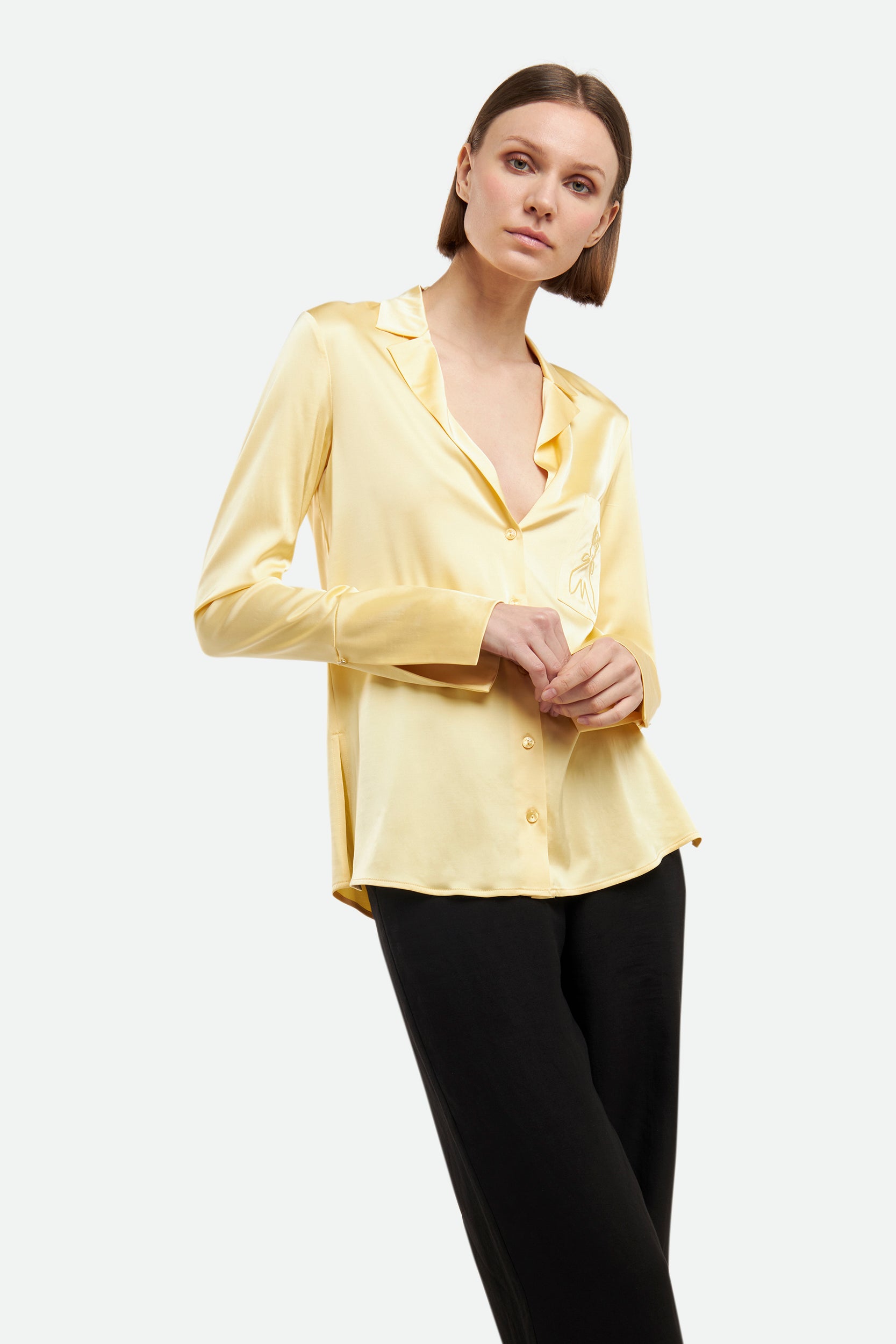 Patrizia Pepe Gelbe Hemd