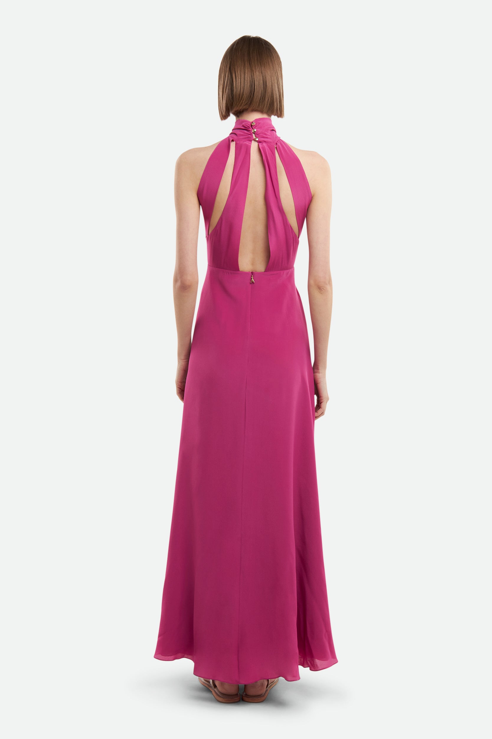 Langes fuchsiafarbenes Kleid von Patrizia Pepe