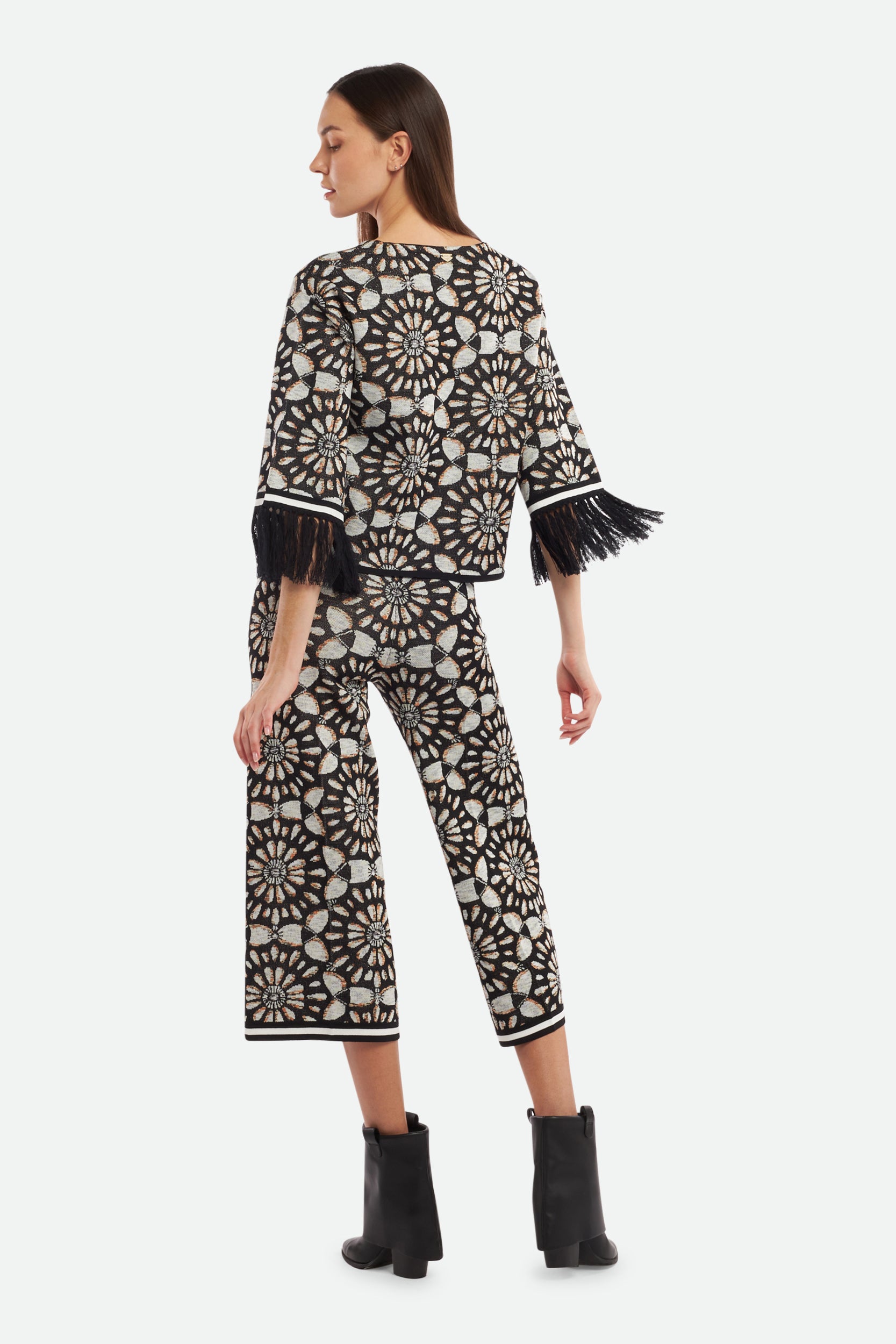 Schwarz Jacquard-Pullover von Twinset