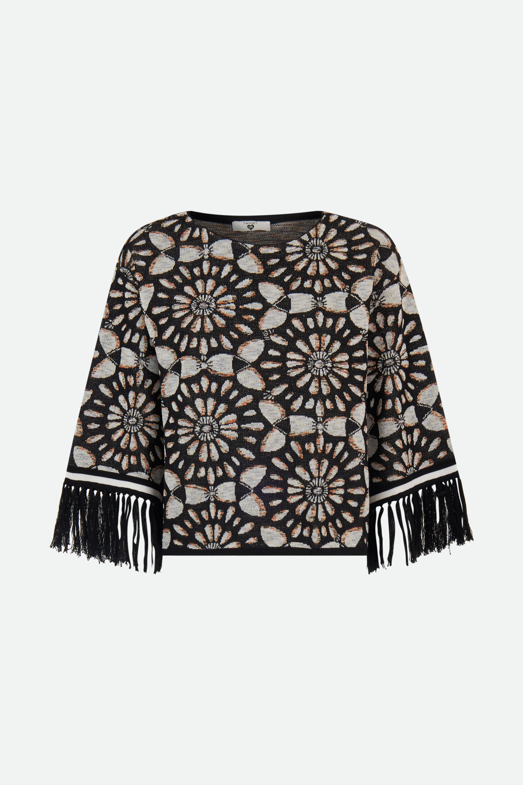 Schwarz Jacquard-Pullover von Twinset