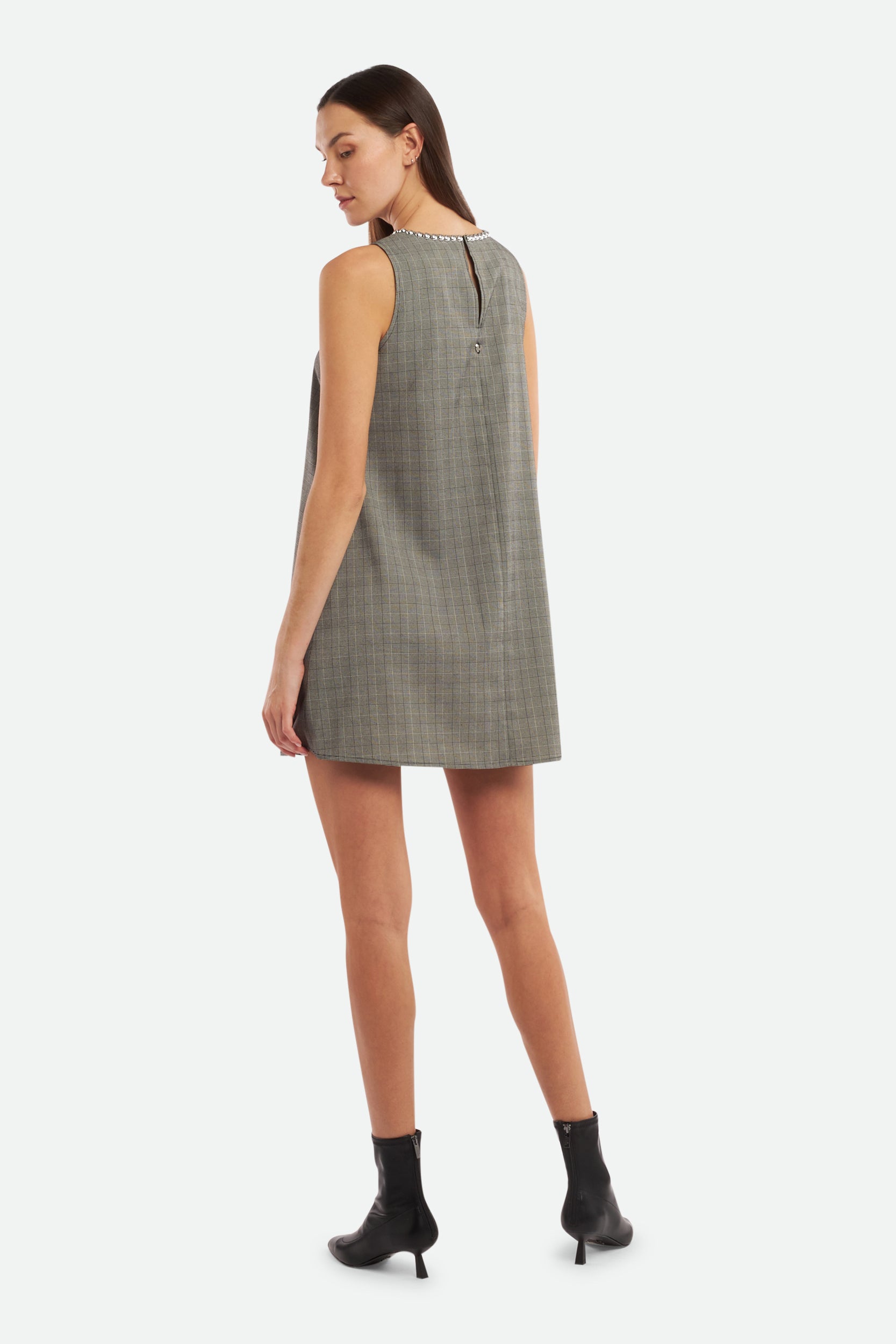 Graues Twinset Grau Kleid