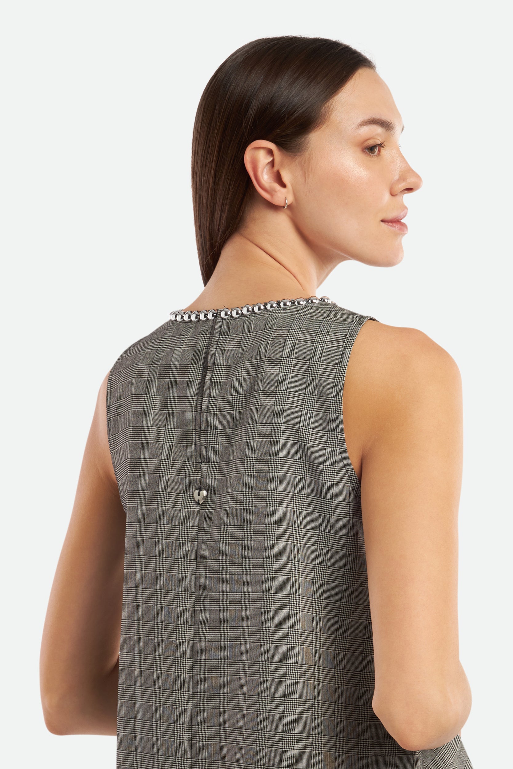 Graues Twinset Grau Kleid