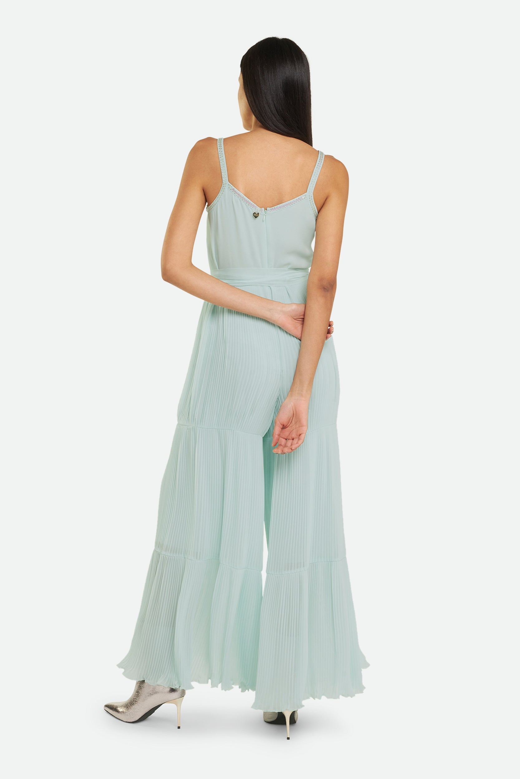 Langer hellblauer Trainingsanzug Twinset