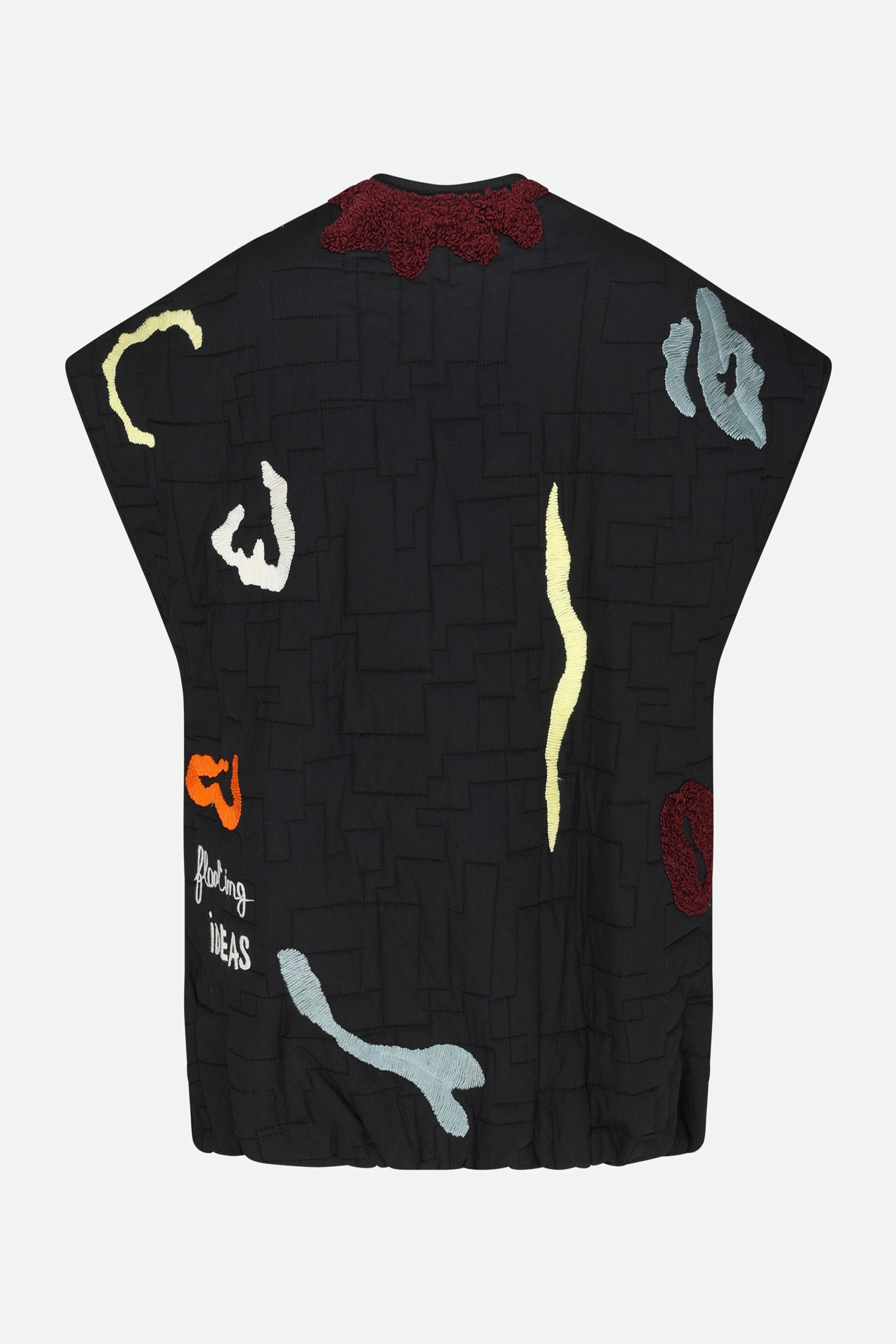 Alysi Schwarze ärmellose Daunenjacke