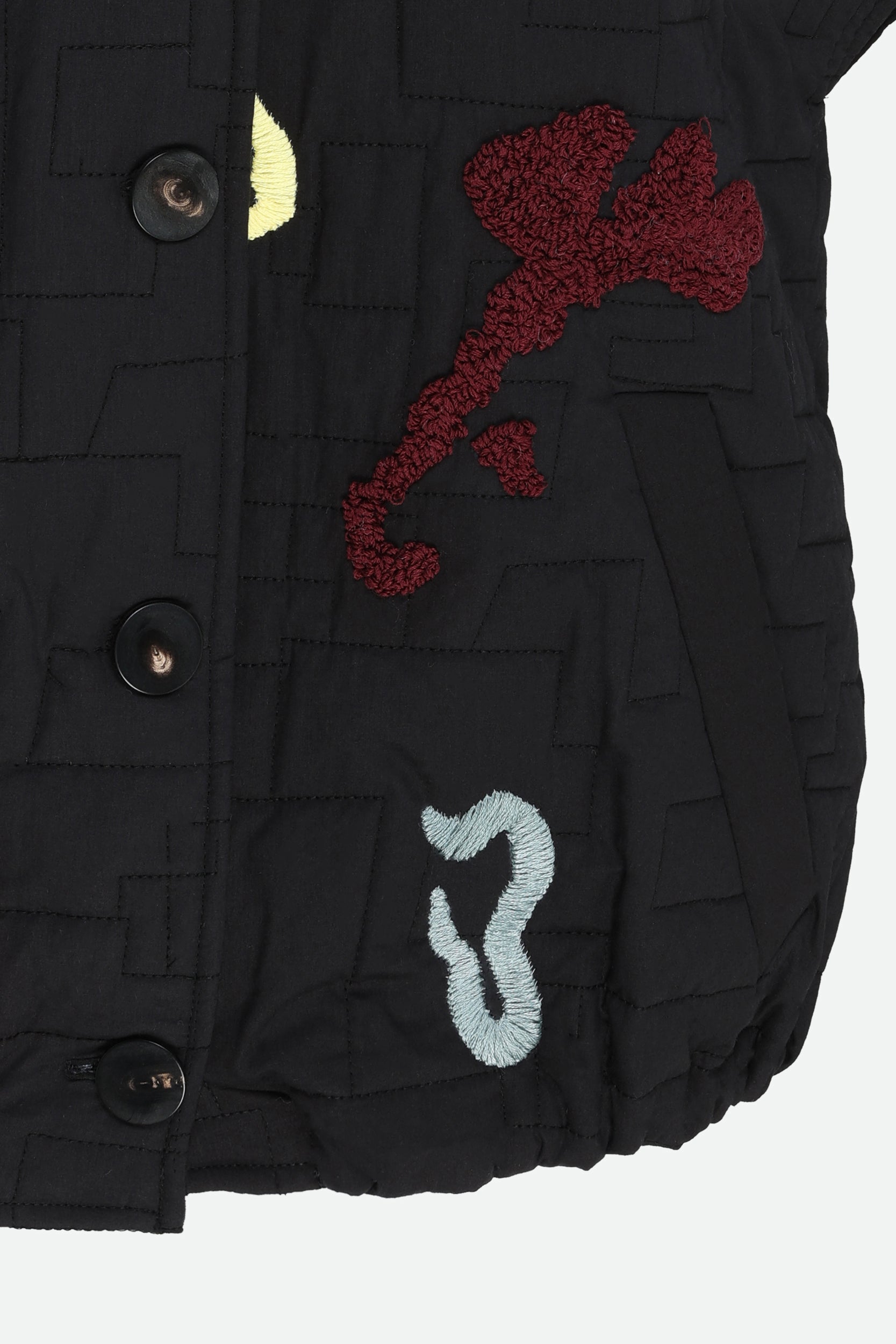 Alysi Schwarze ärmellose Daunenjacke