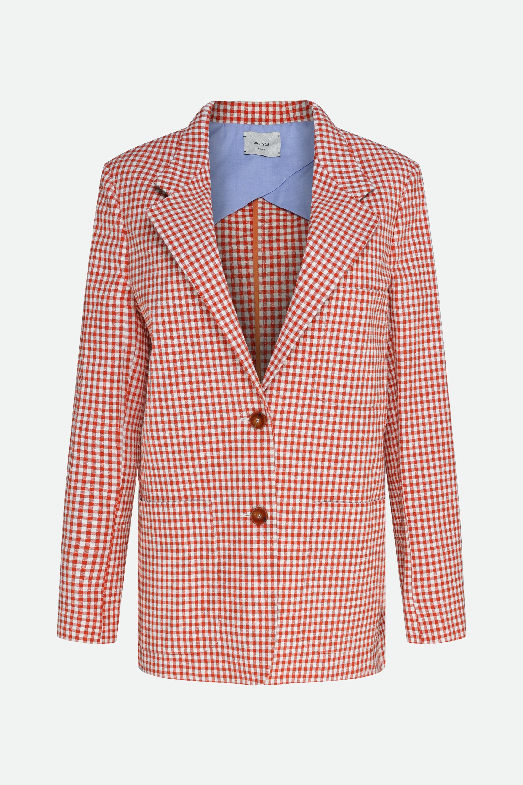 Blazer mit Ziegelsteinkaromuster