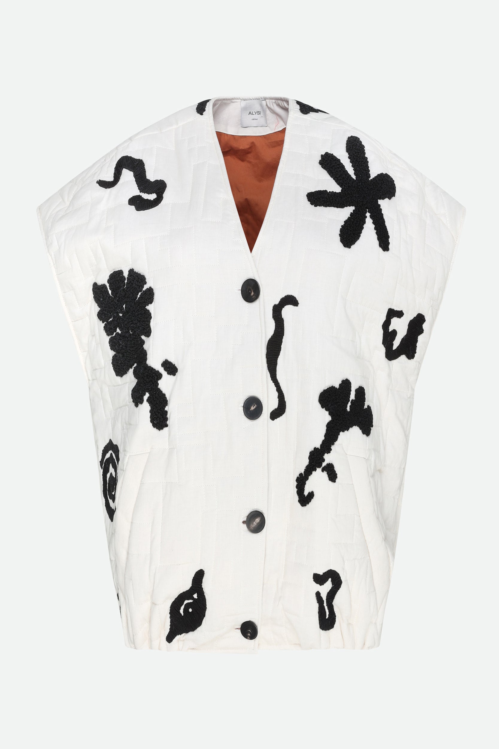 Alysi Butter ärmellose Daunenjacke