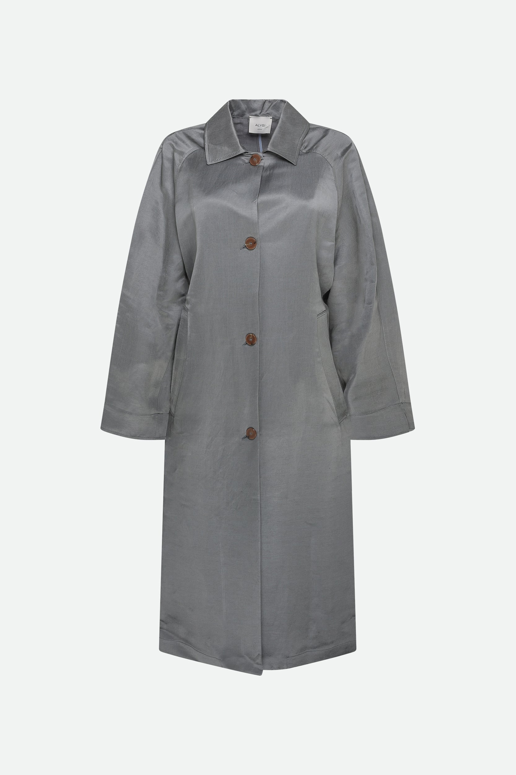 Alysi Trenchcoat Anthrazitgrau