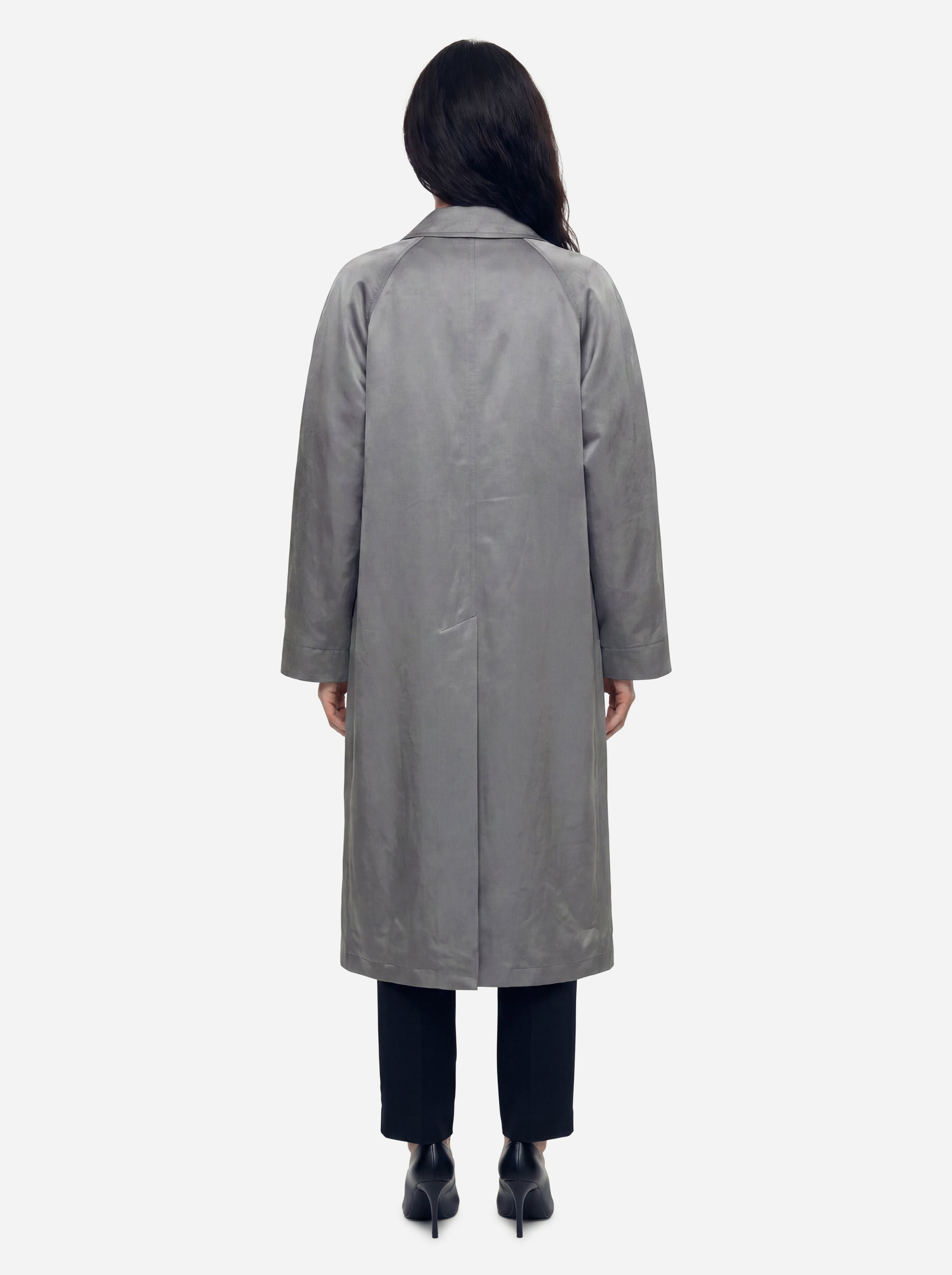 Alysi Trenchcoat Anthrazitgrau