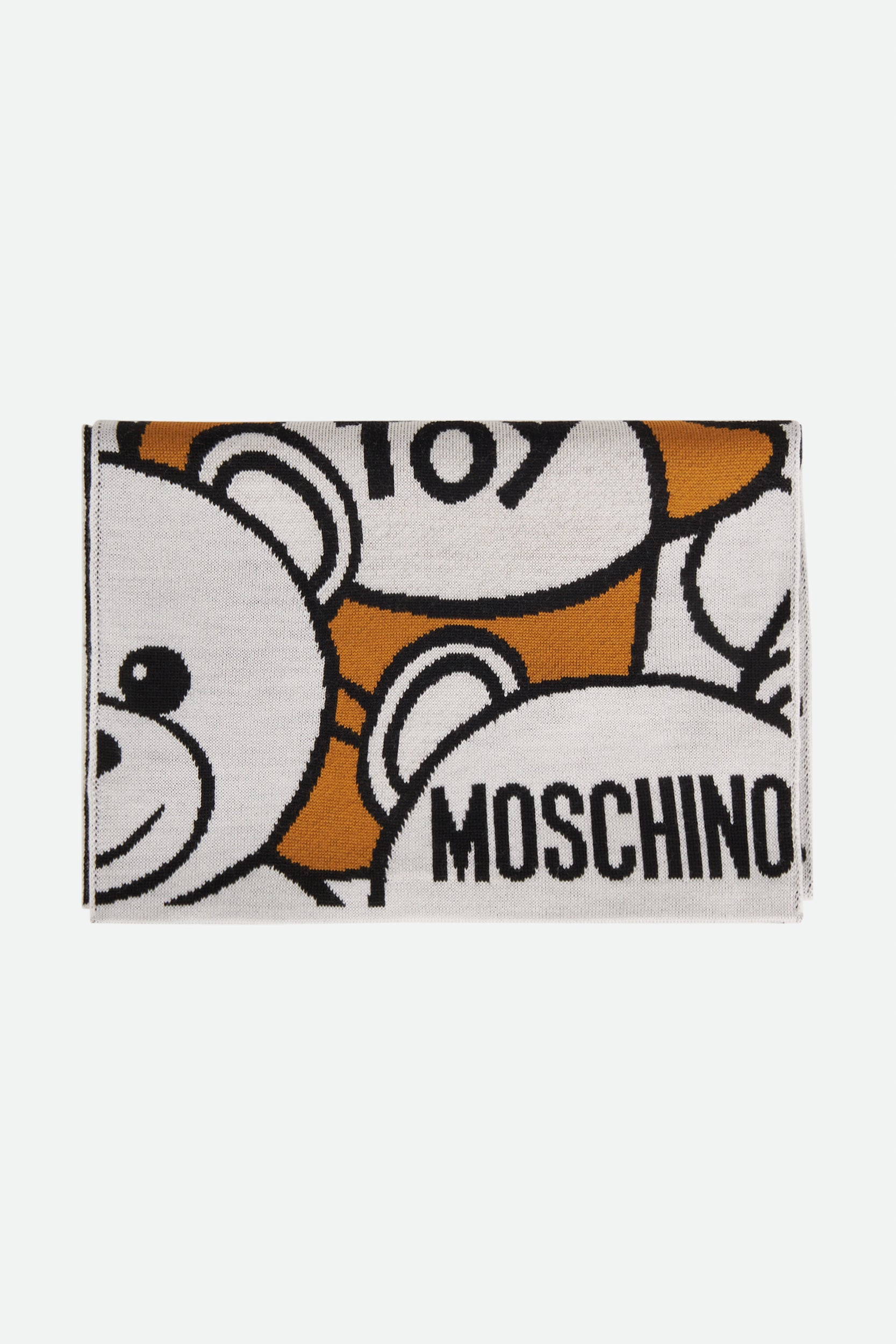 Moschino Schal Weiße Wolle