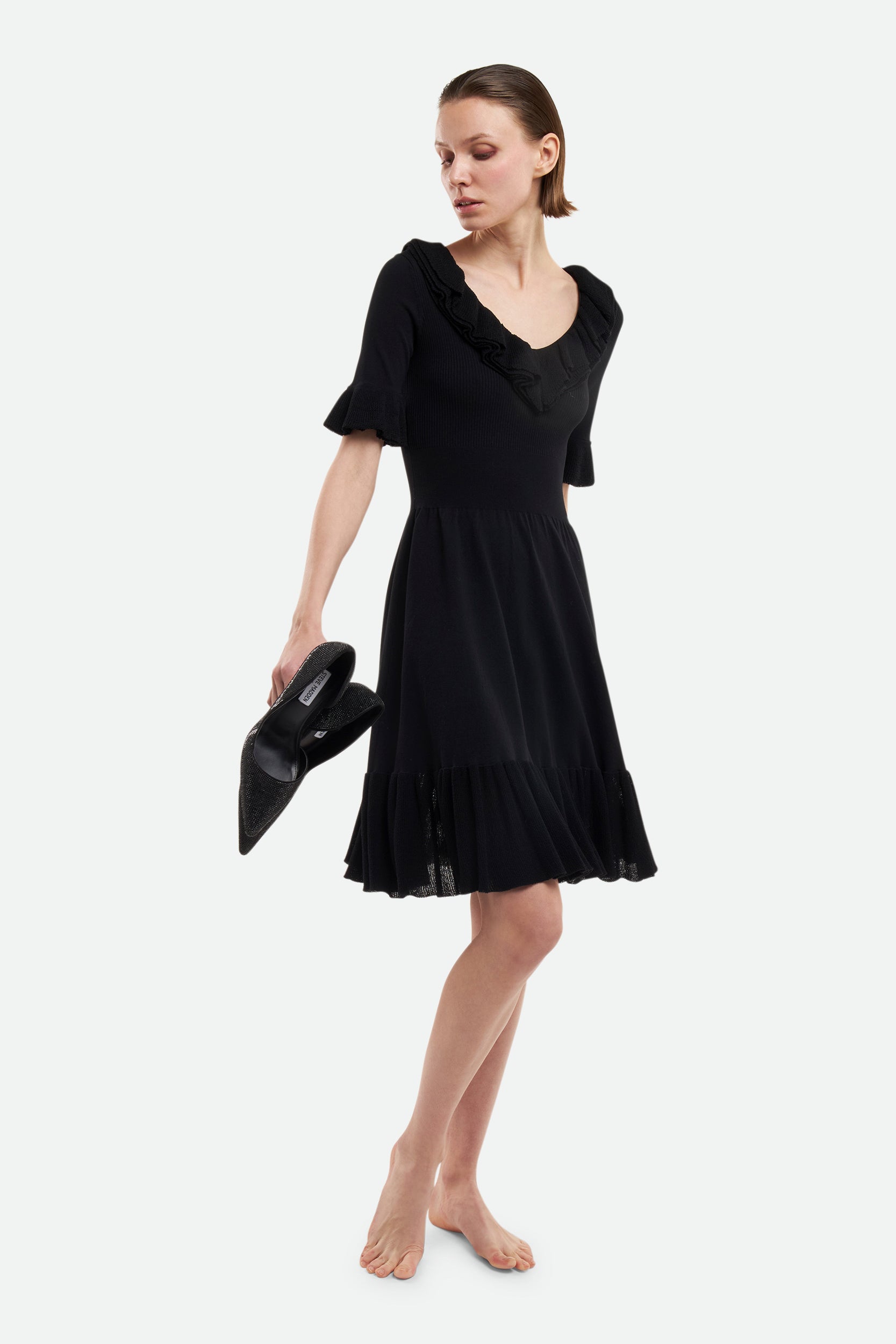 Pinko Schwarz Kleid