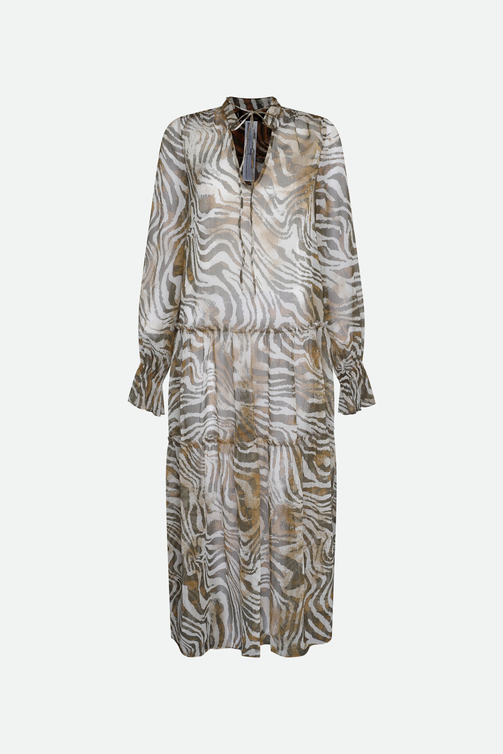 Twinset Langes Tiermuster Kleid