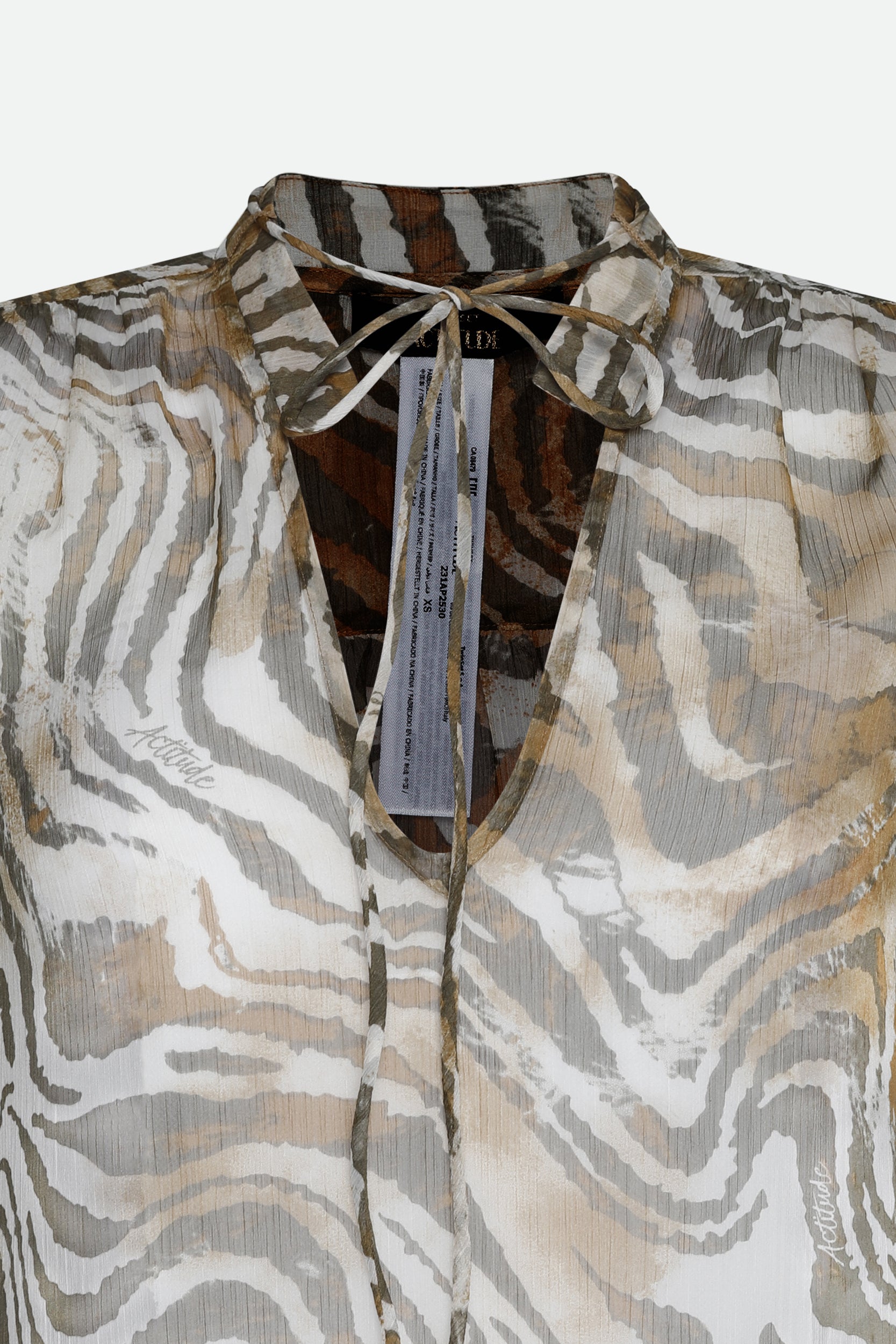 Twinset Langes Tiermuster Kleid