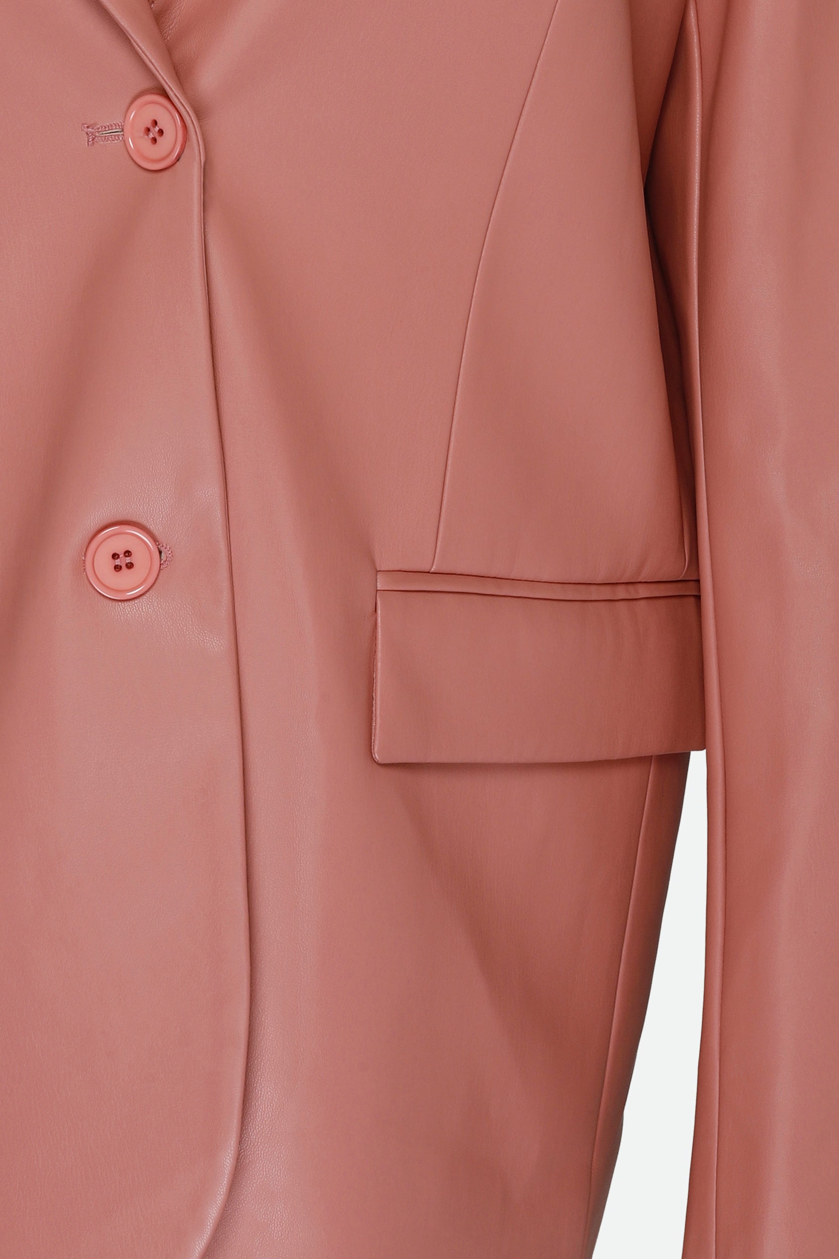 Twinset Blazer Lederoptik Rose