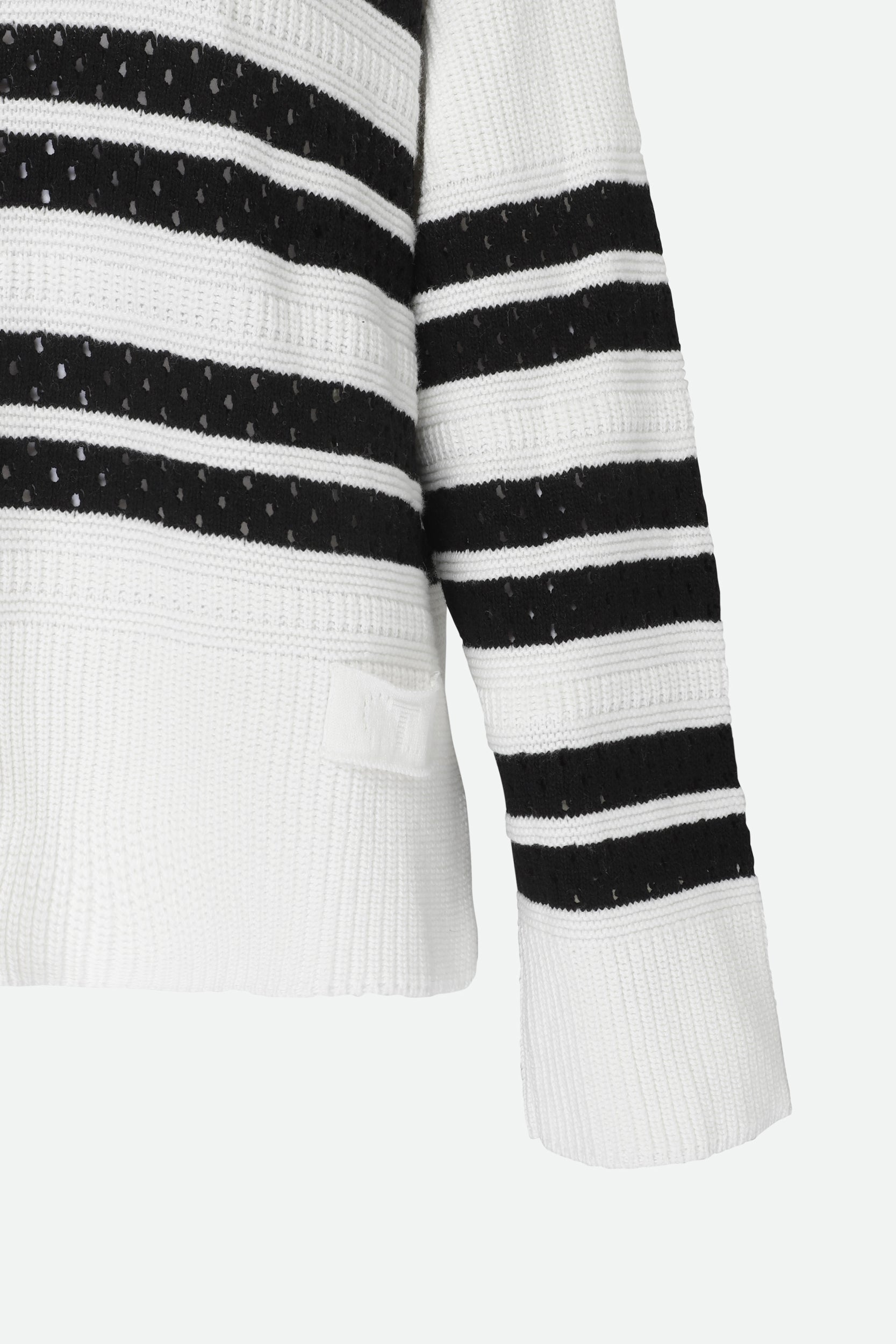 Twinset Maglioncino Treecot Weiße und Schwarz